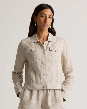 100% European Linen Jacket