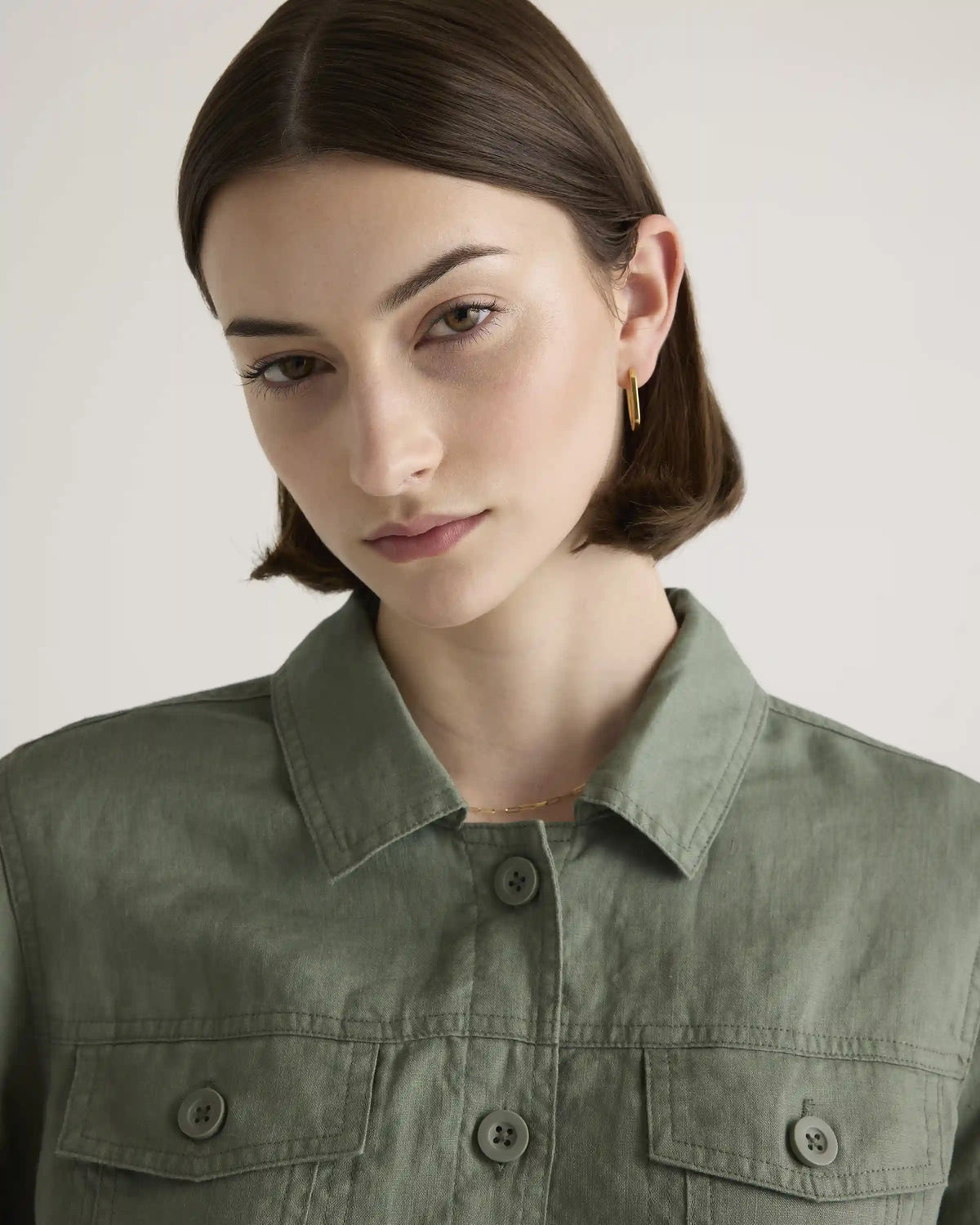 100% European Linen Jacket