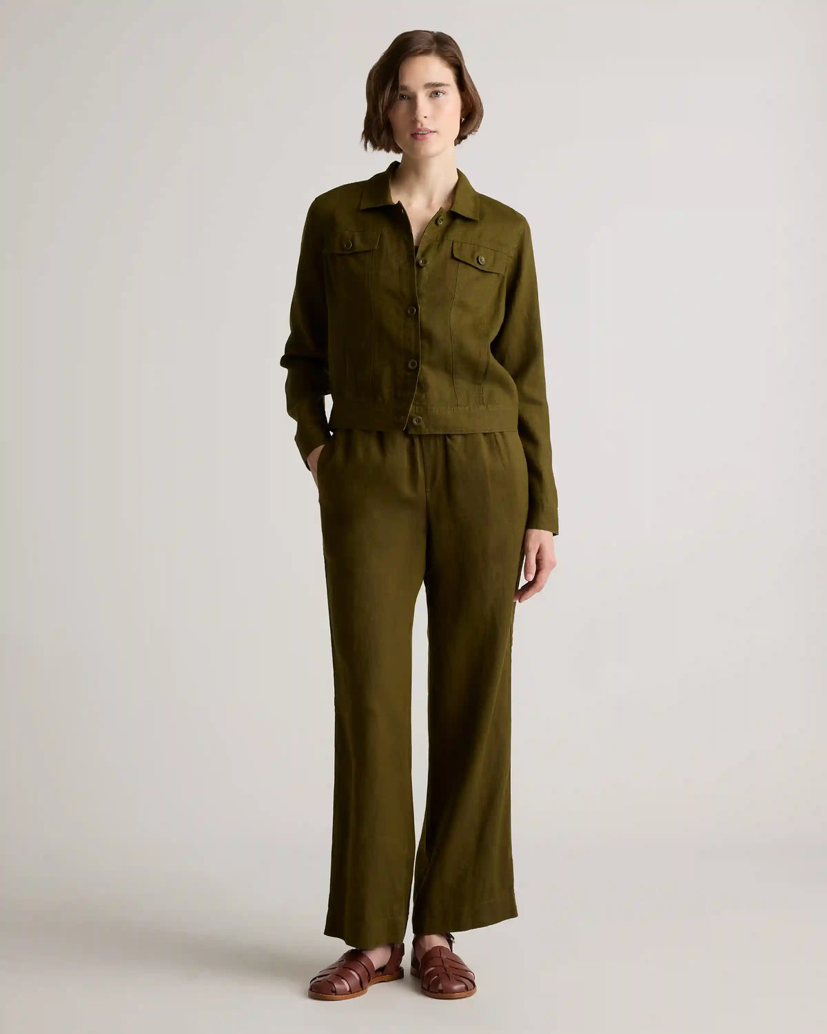 100% European Linen Jacket