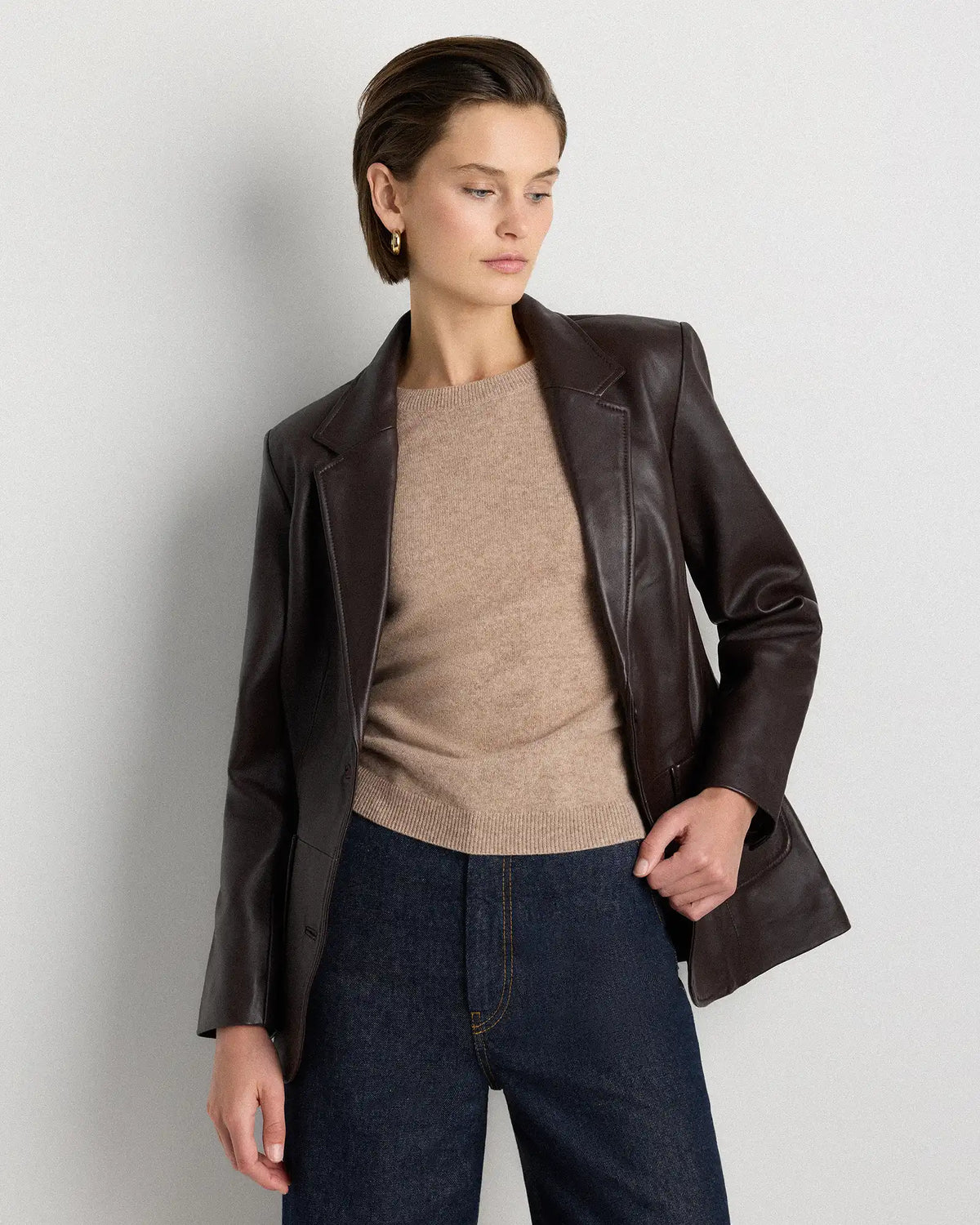 100% Leather Blazer