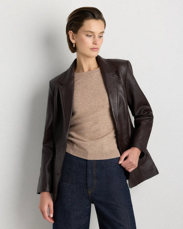 100% Leather Blazer
