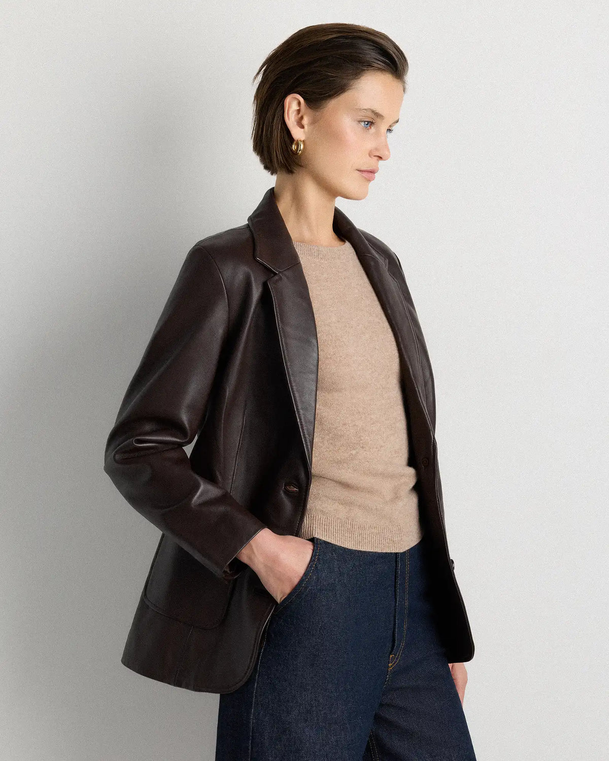 100% Leather Blazer