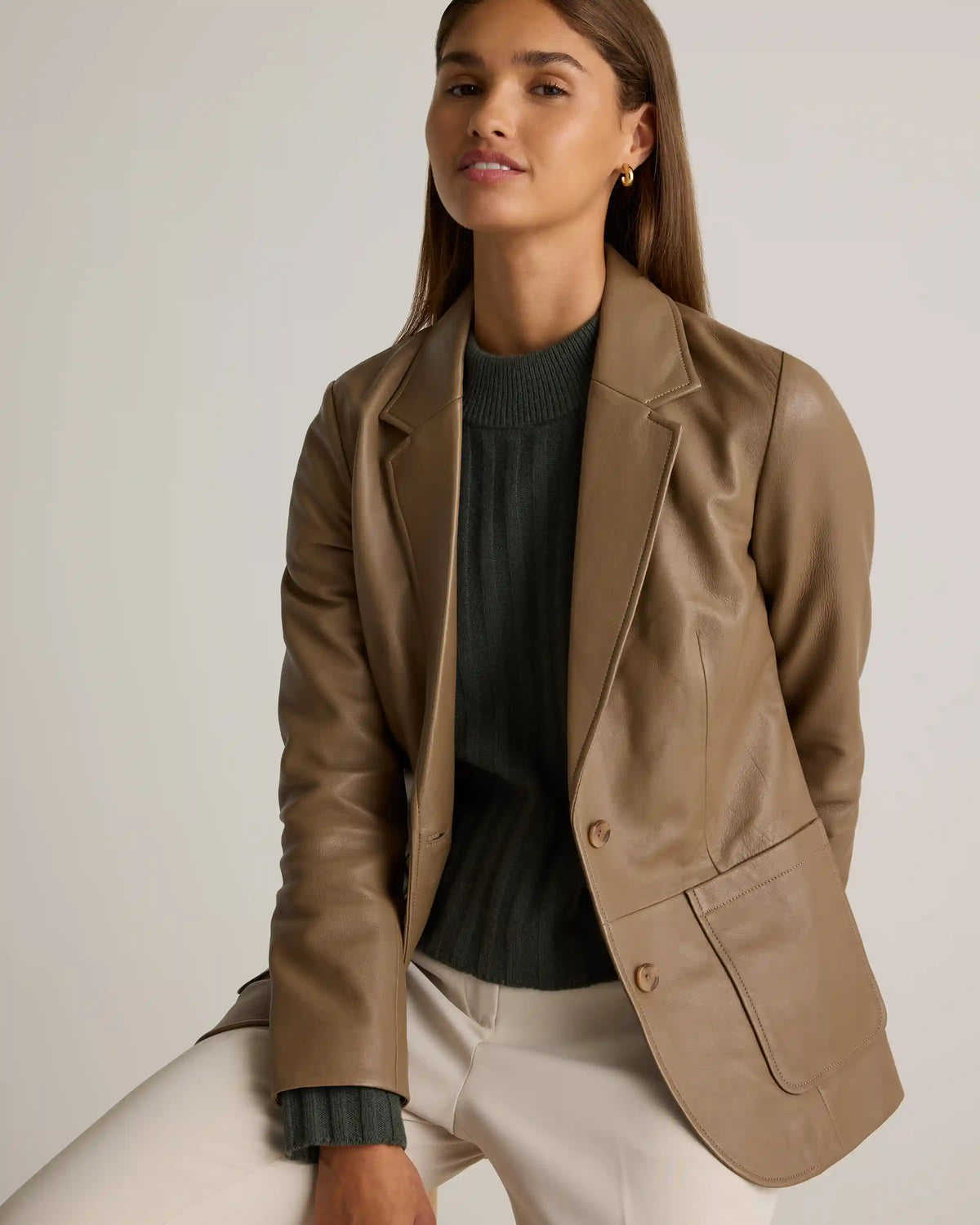 100% Leather Blazer