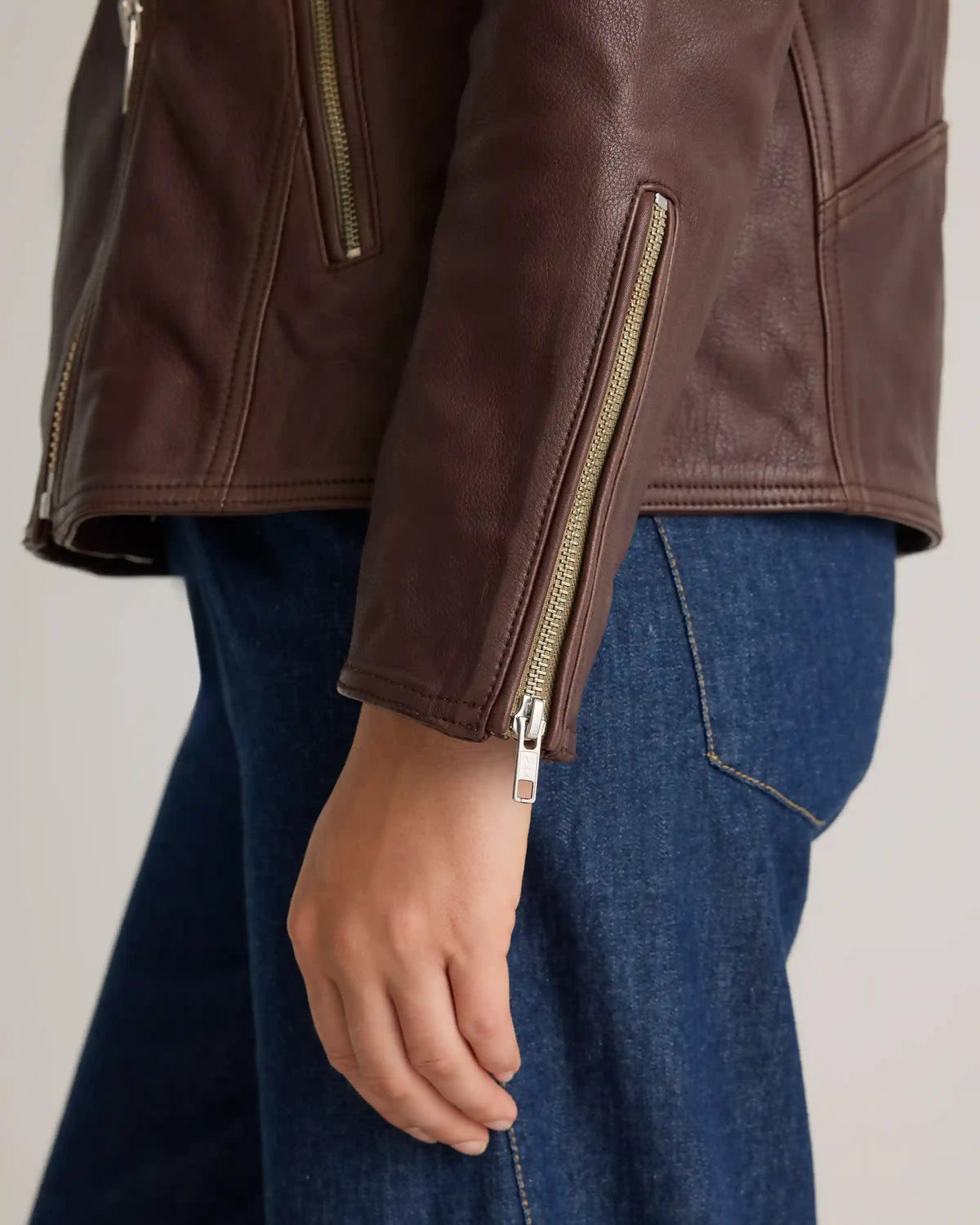 100% Leather Oversized Biker Jacket
