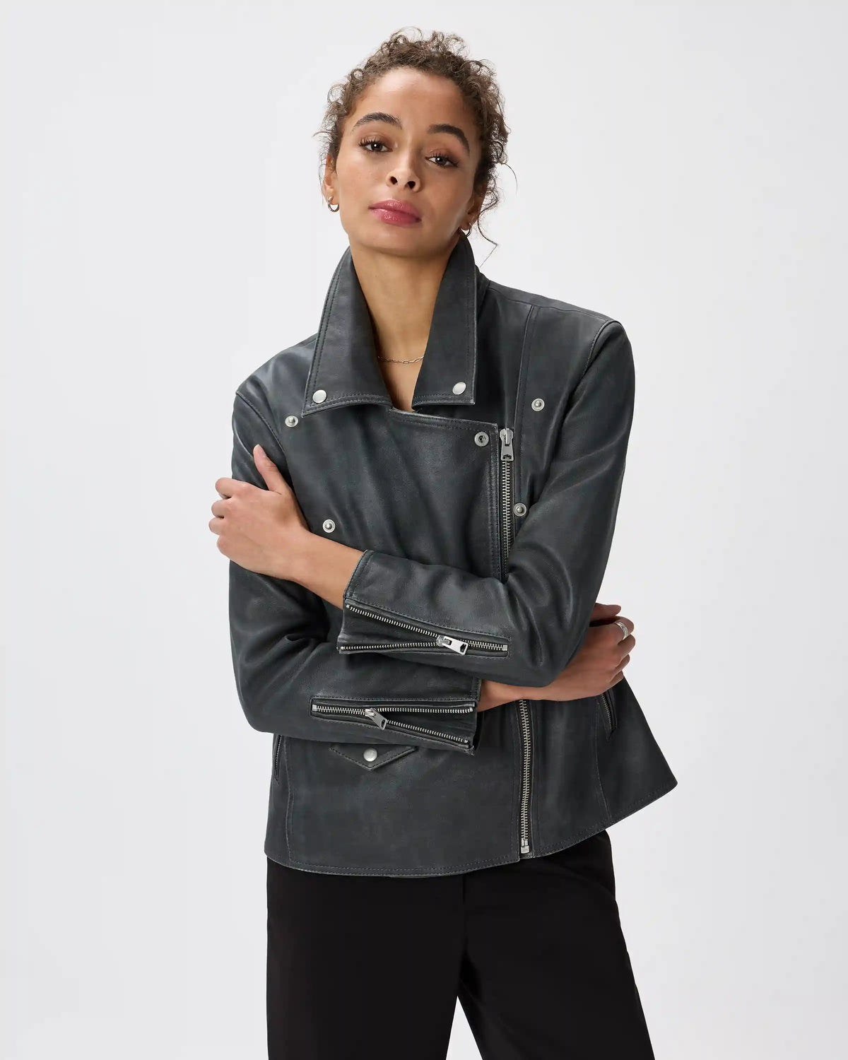 100% Leather Oversized Biker Jacket