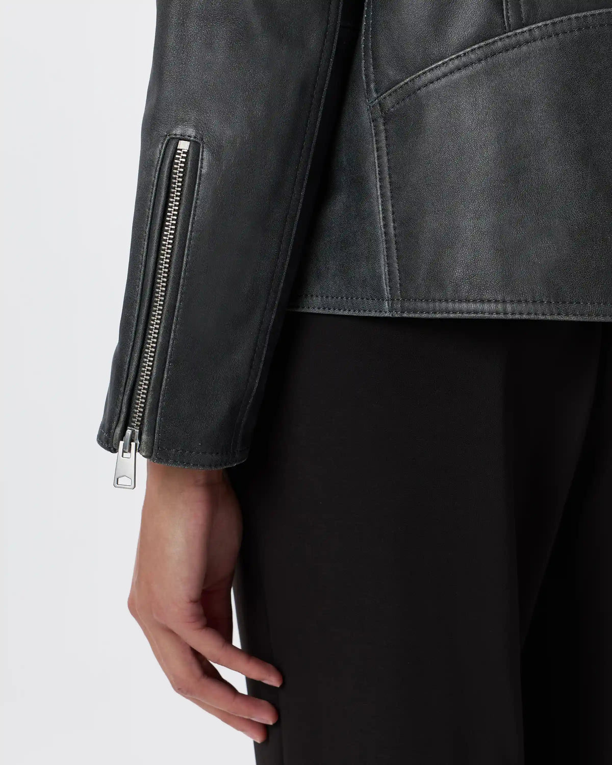 100% Leather Oversized Biker Jacket