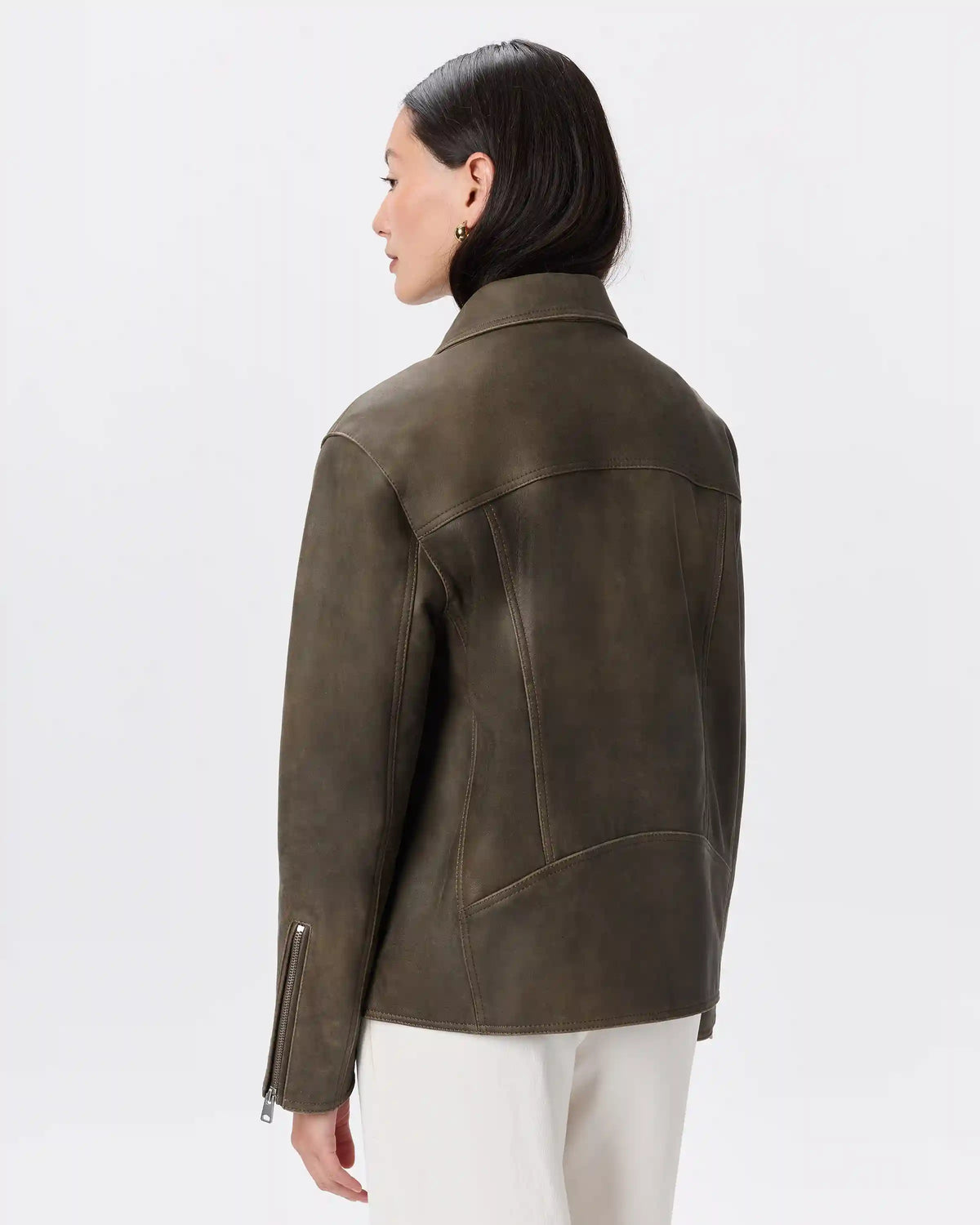100% Leather Oversized Biker Jacket