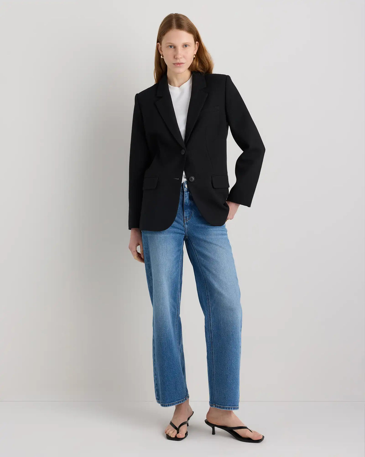 Italian Wool Oversized Blazer