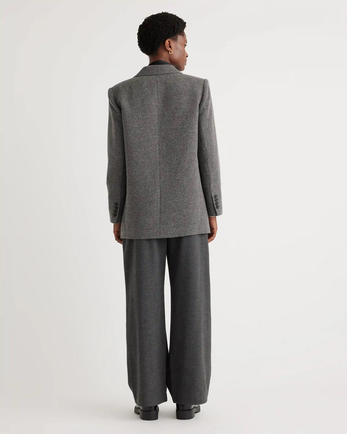Italian Wool Oversized Blazer