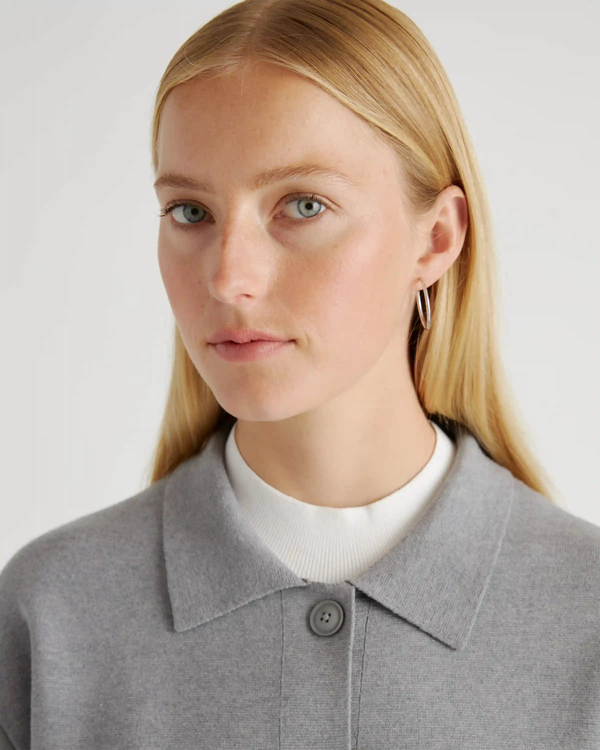 Eco-Knit Milano Stitch Oversized Shirt Jacket