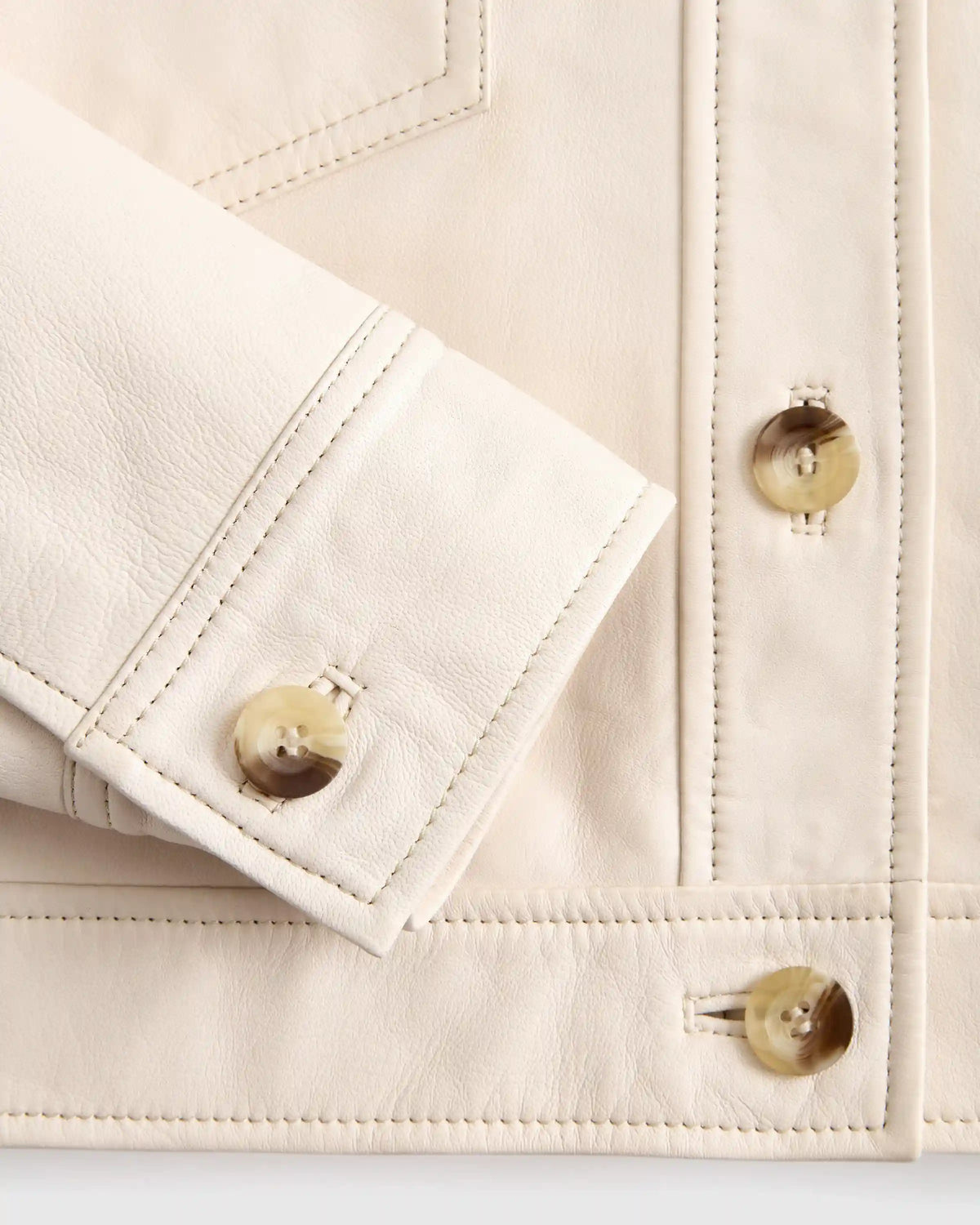 100% Leather Cropped Jacket