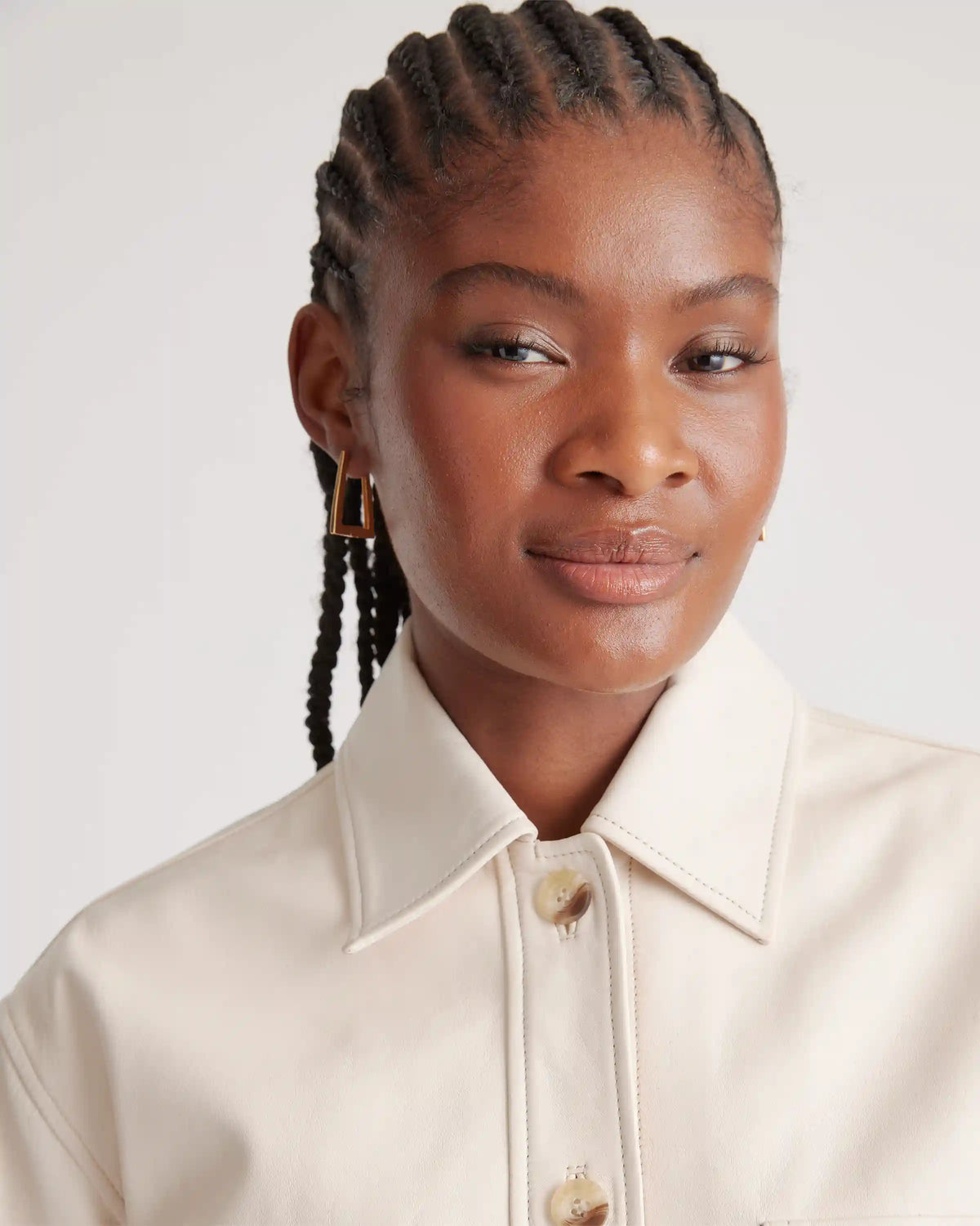 100% Leather Cropped Jacket