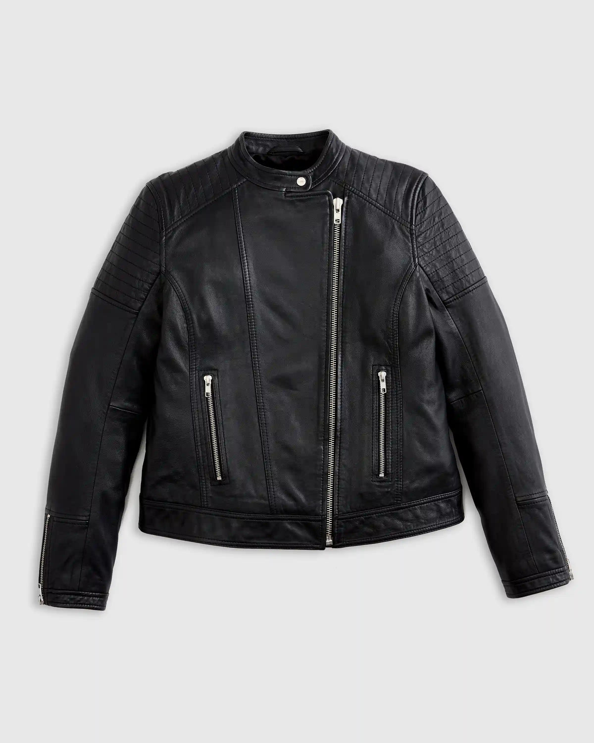 100% Leather Café Racer Jacket