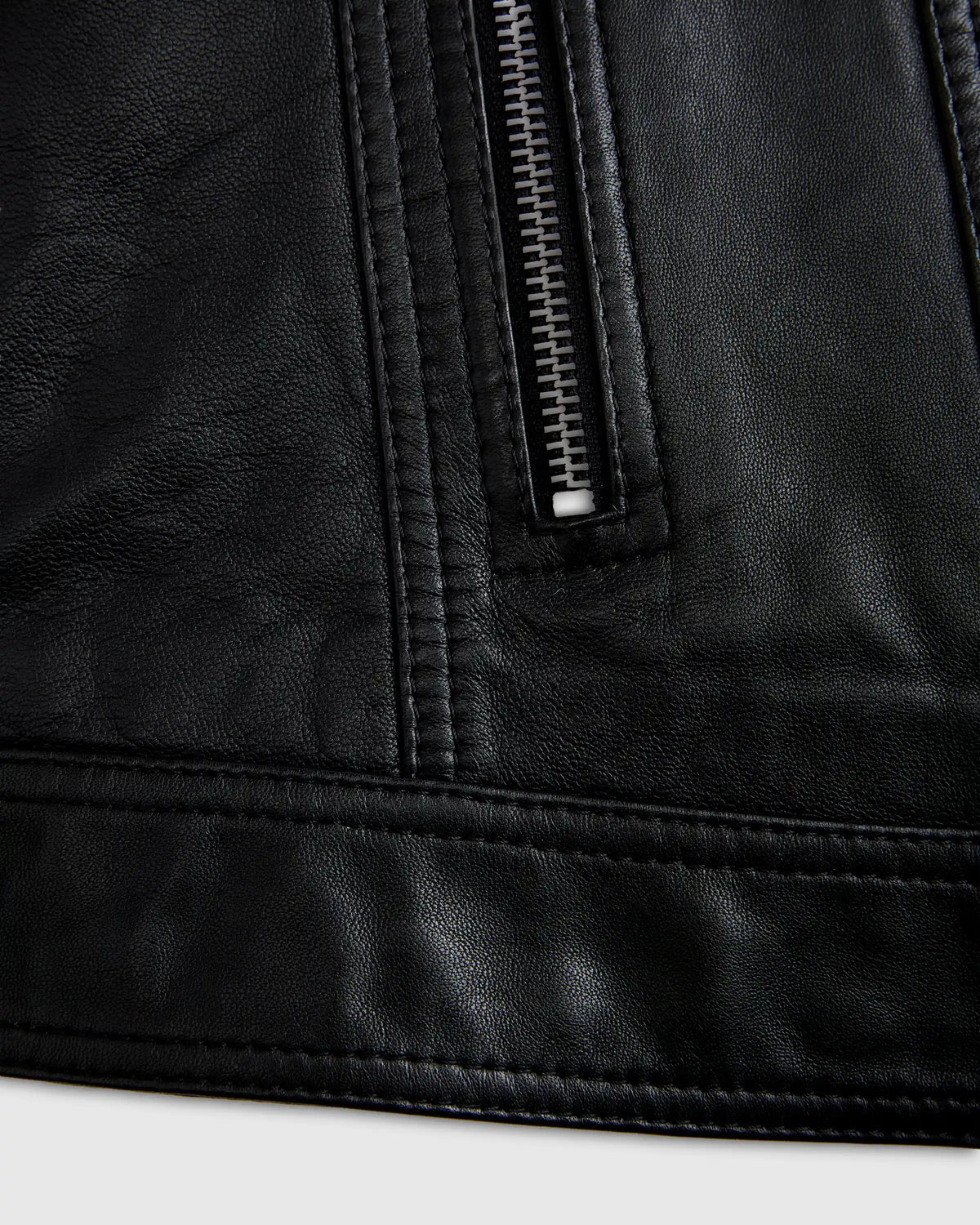 100% Leather Café Racer Jacket
