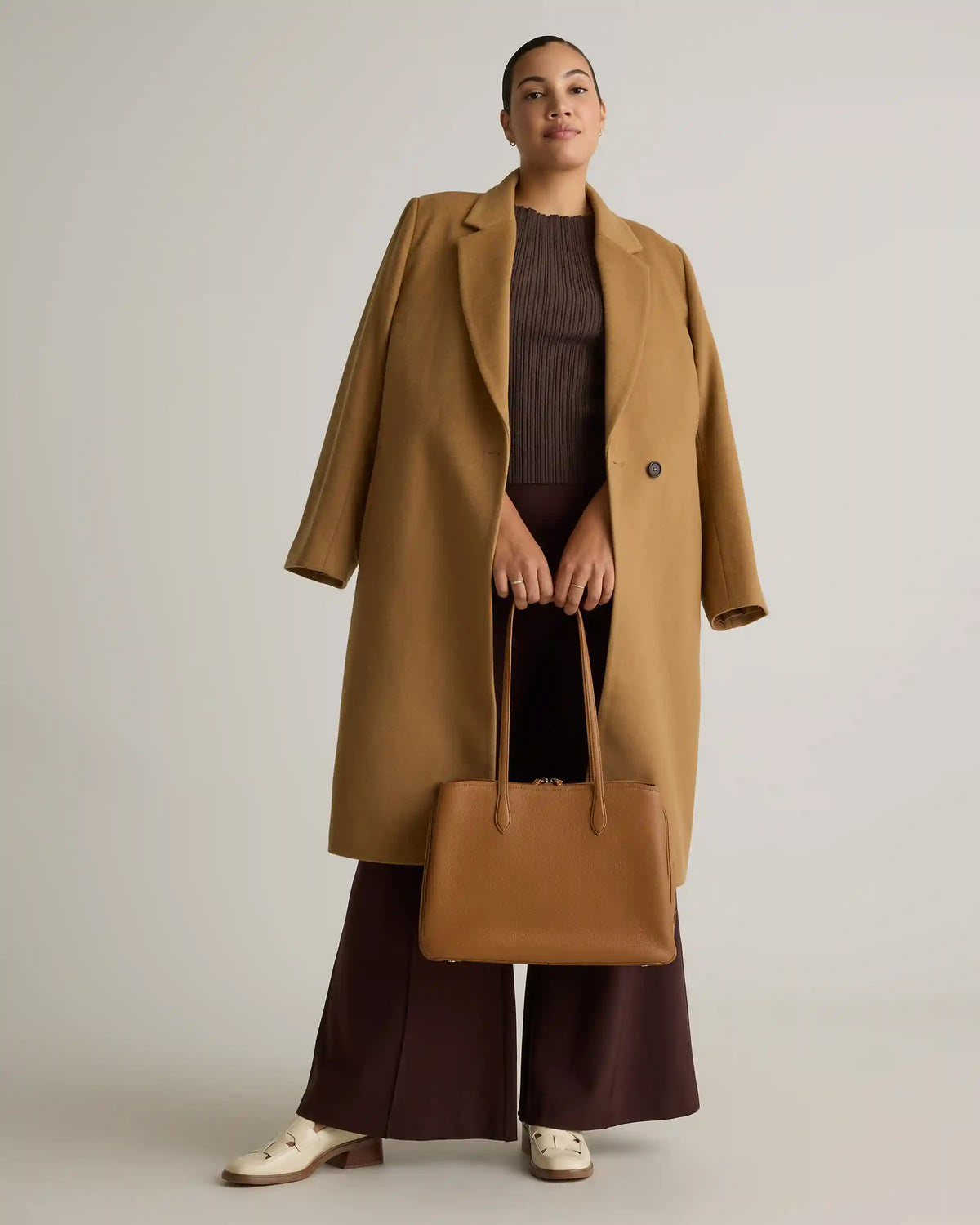 Italian Wool Classic Single-Breasted Coat
