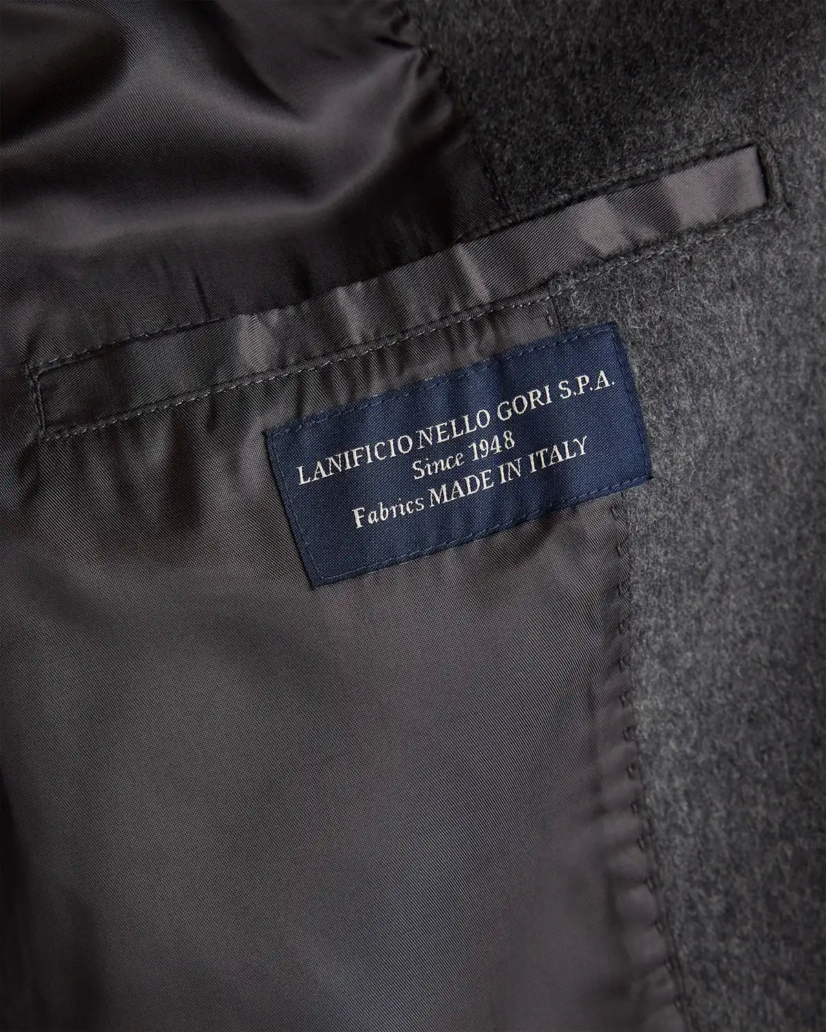 Italian Wool Double-Breasted Slouch Coat