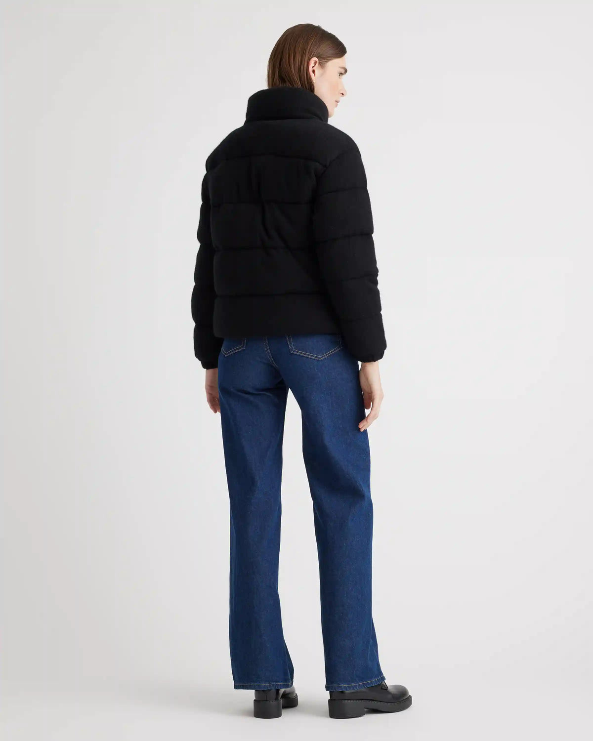 Mongolian Cashmere Puffer Jacket