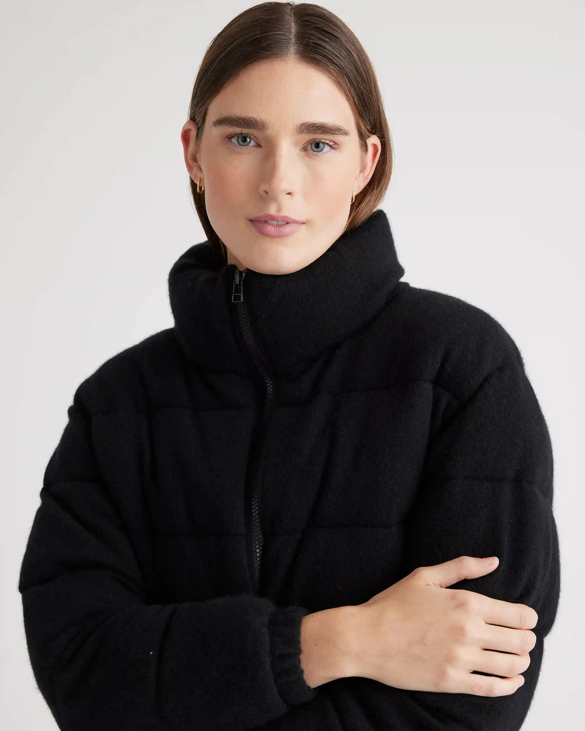 Mongolian Cashmere Puffer Jacket