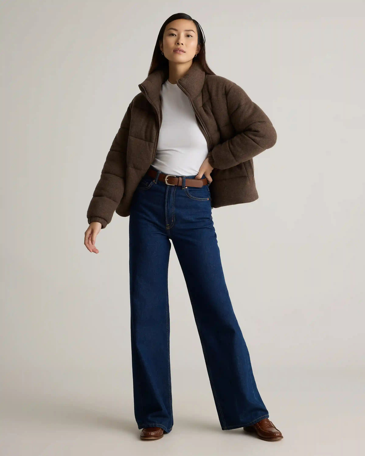 Mongolian Cashmere Puffer Jacket