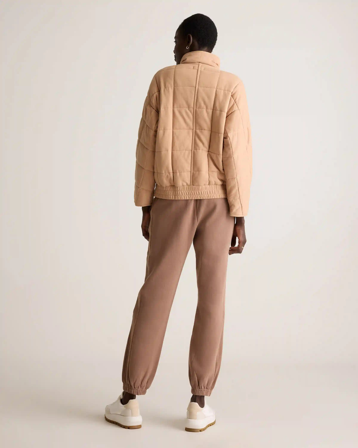Organic Cotton Quilted Knit Jacket