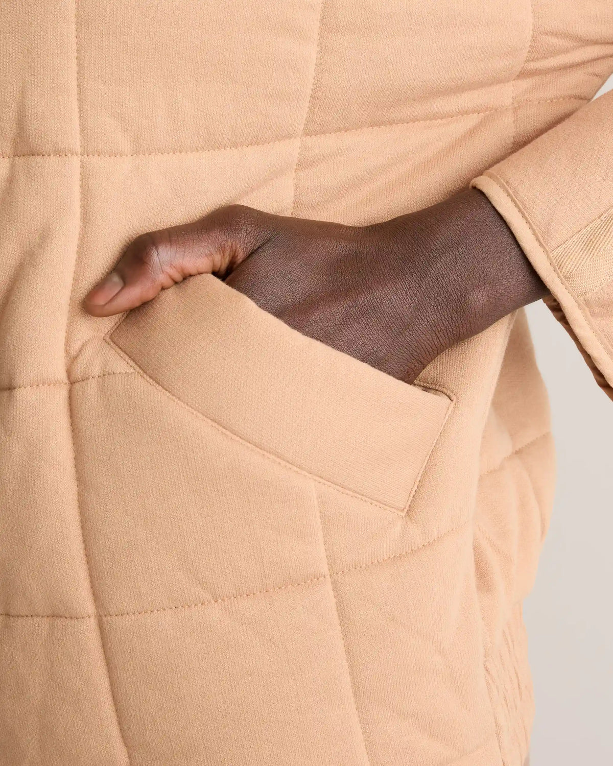 Organic Cotton Quilted Knit Jacket
