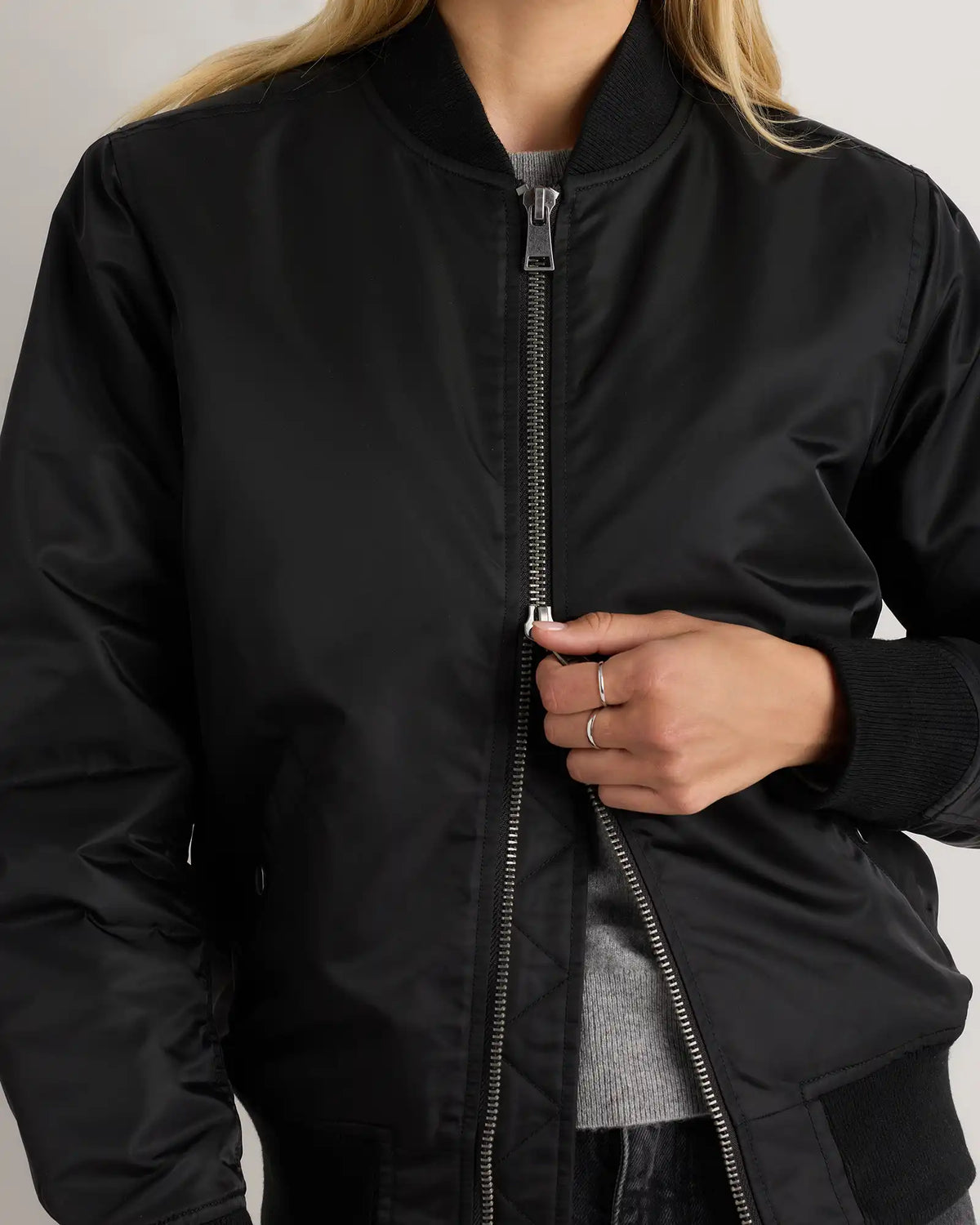Flight Nylon Bomber Jacket