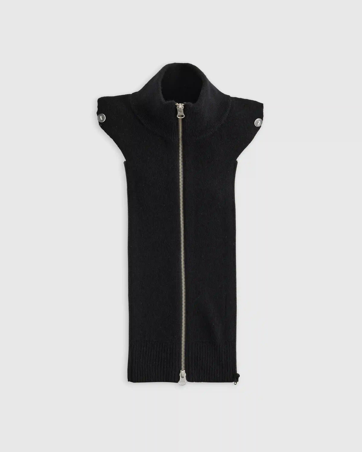 100% Mongolian Cashmere Ribbed Collar Blazer Insert