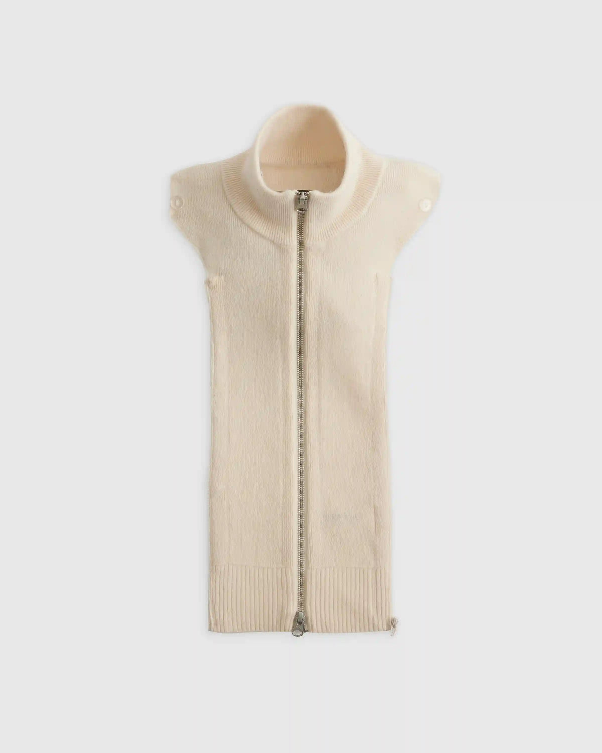 100% Mongolian Cashmere Ribbed Collar Blazer Insert