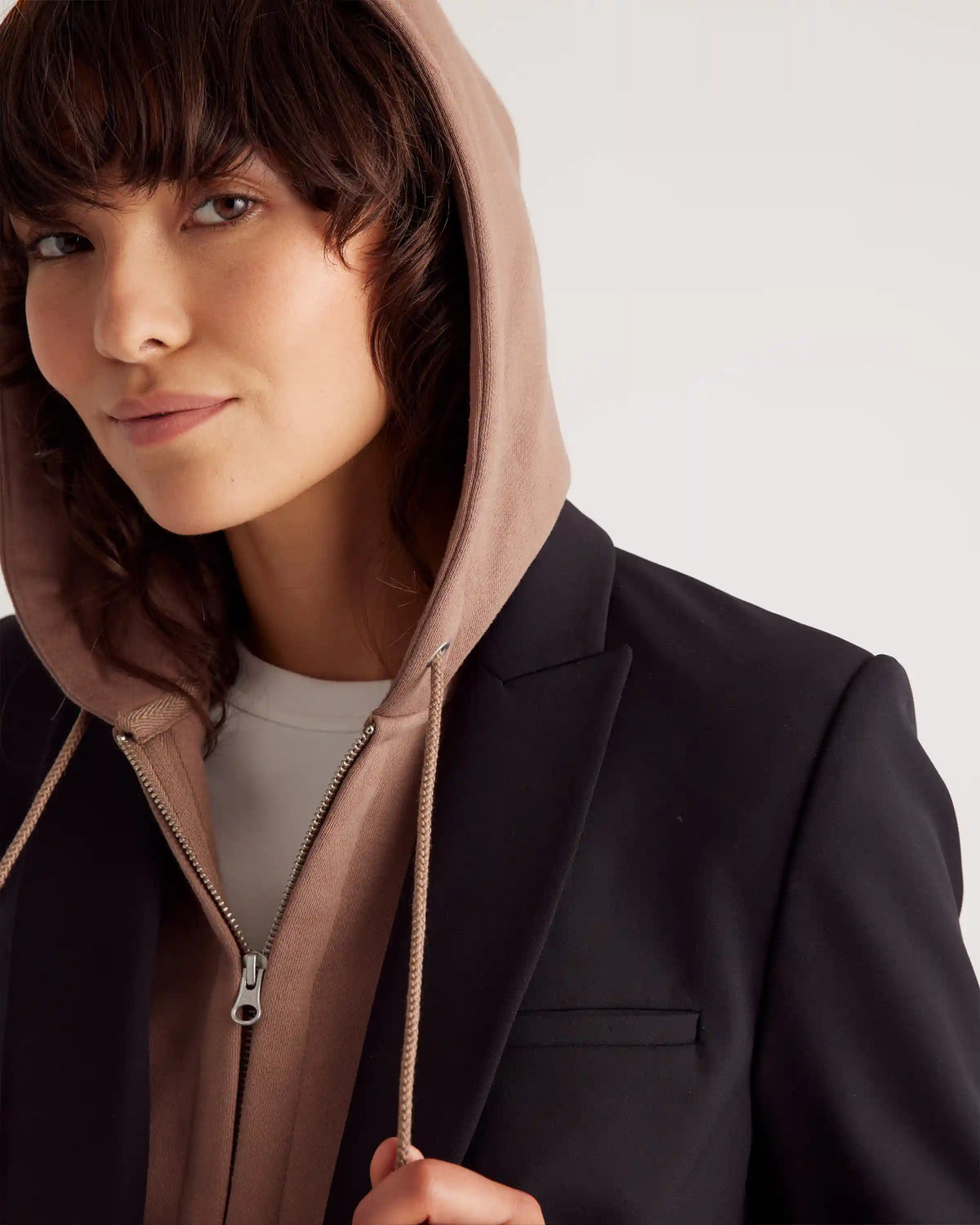 Organic Heavyweight Fleece Hoodie Blazer Insert