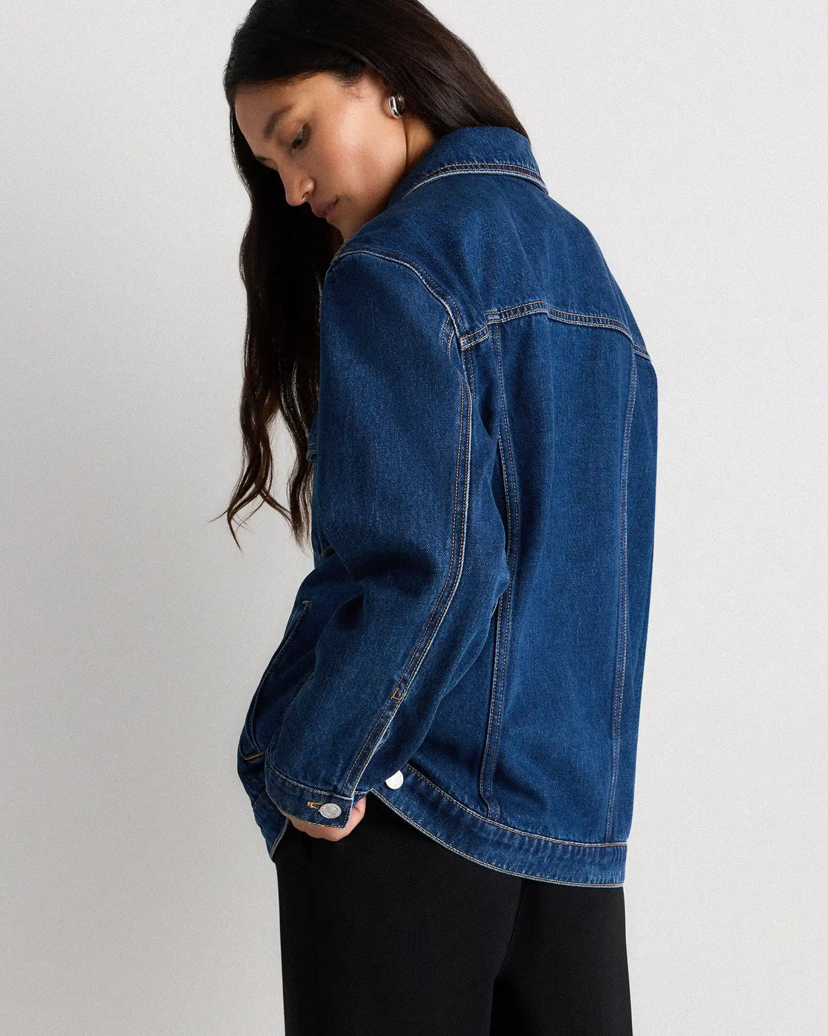 100% Organic Cotton Oversized Denim Jacket