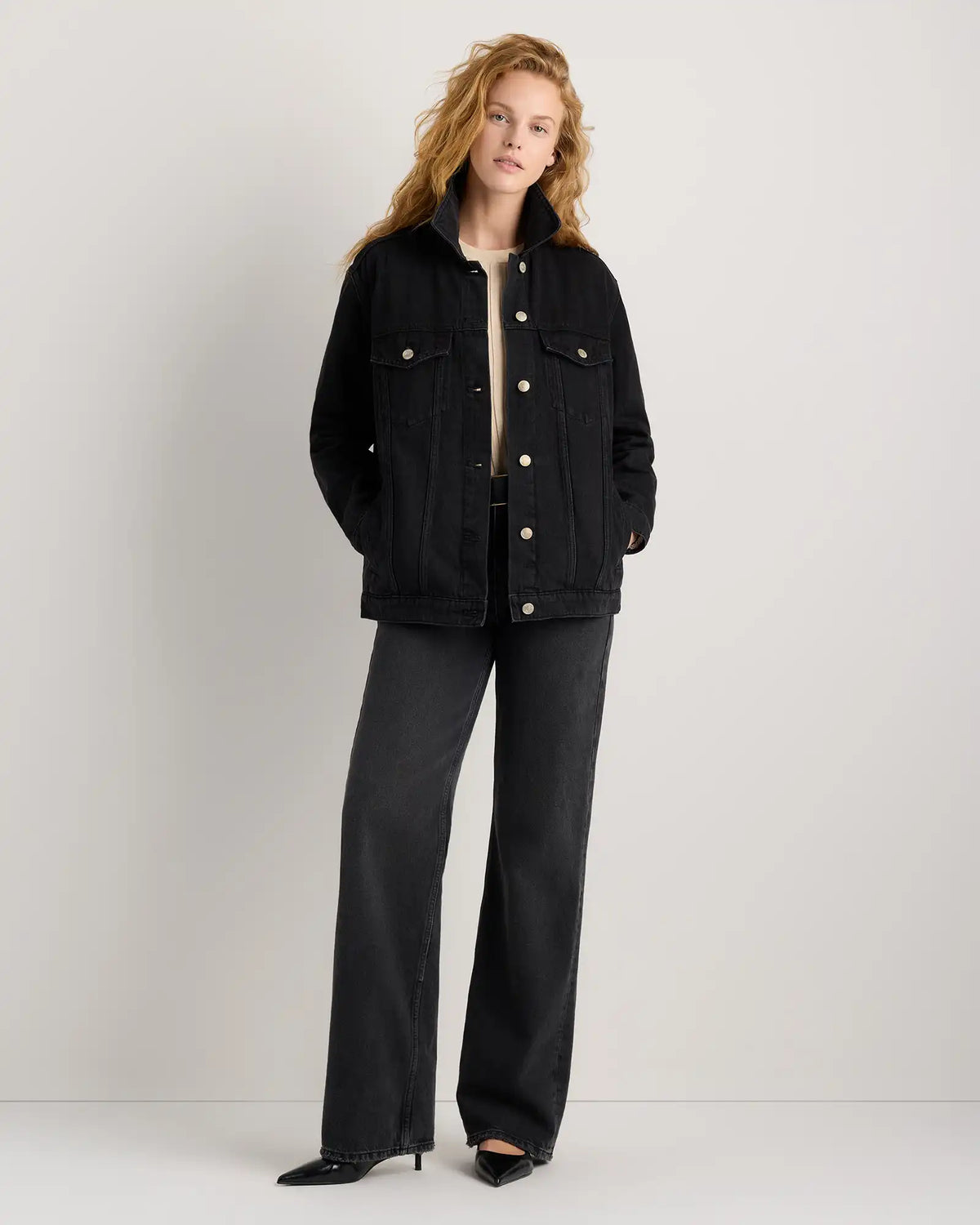 100% Organic Cotton Oversized Denim Jacket