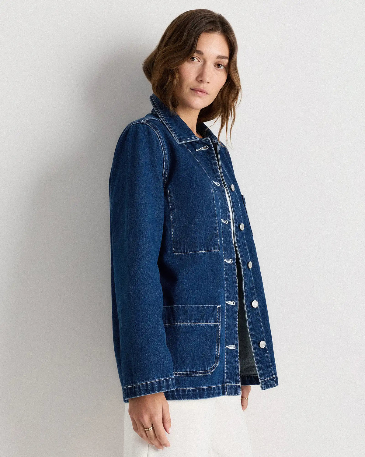 100% Organic Cotton Denim Chore Jacket