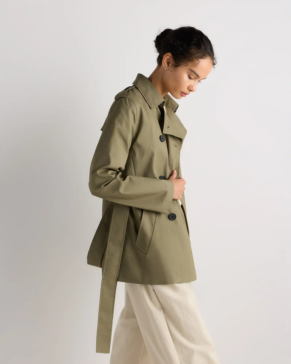 Comfort Stretch Short Trench Coat