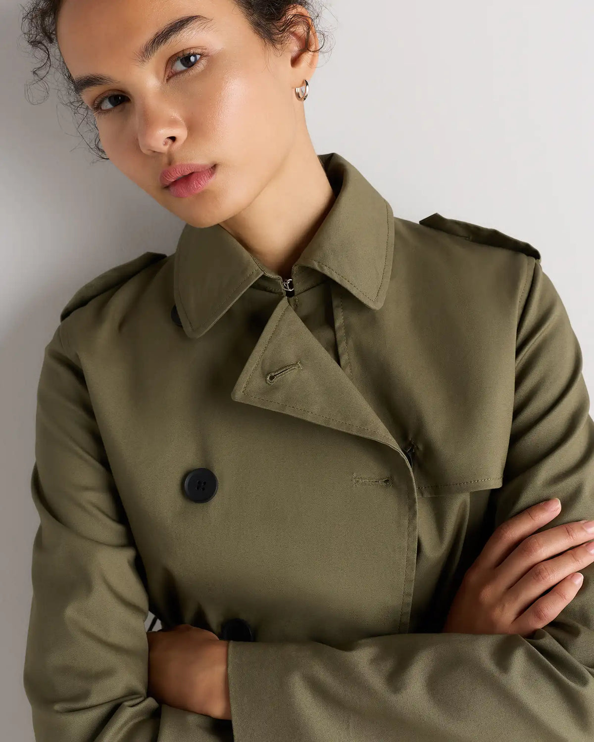Comfort Stretch Short Trench Coat