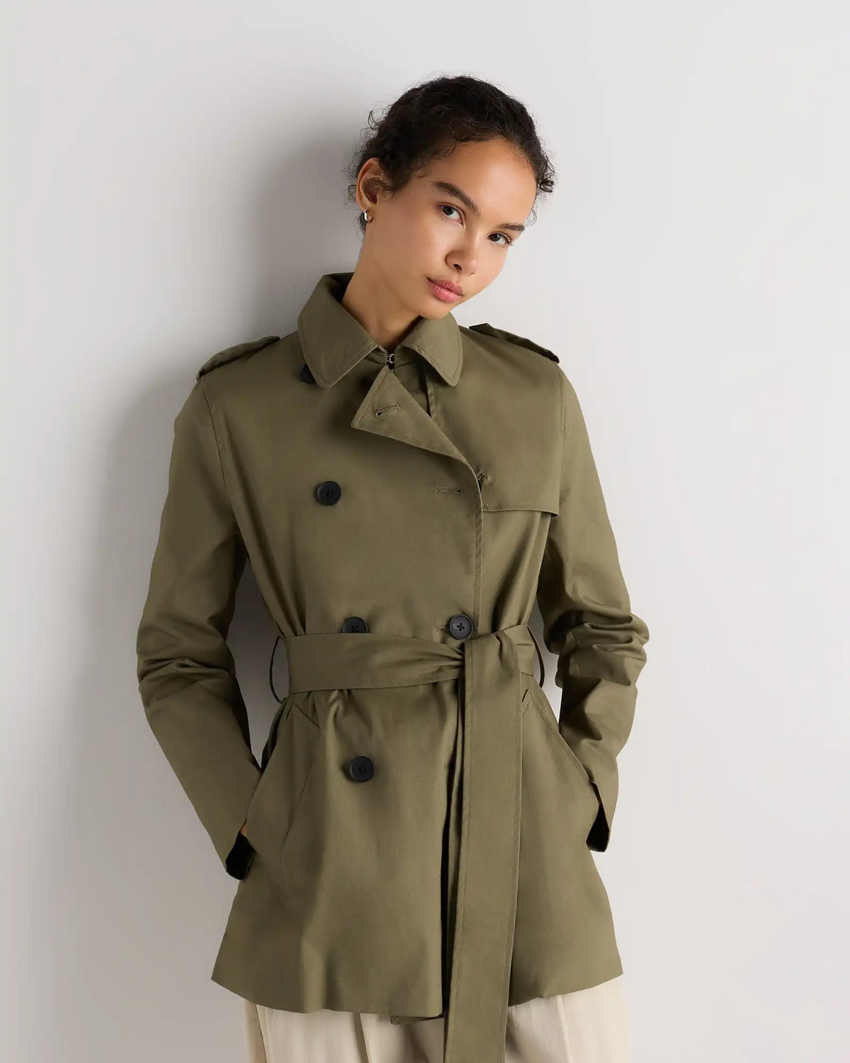 Comfort Stretch Short Trench Coat