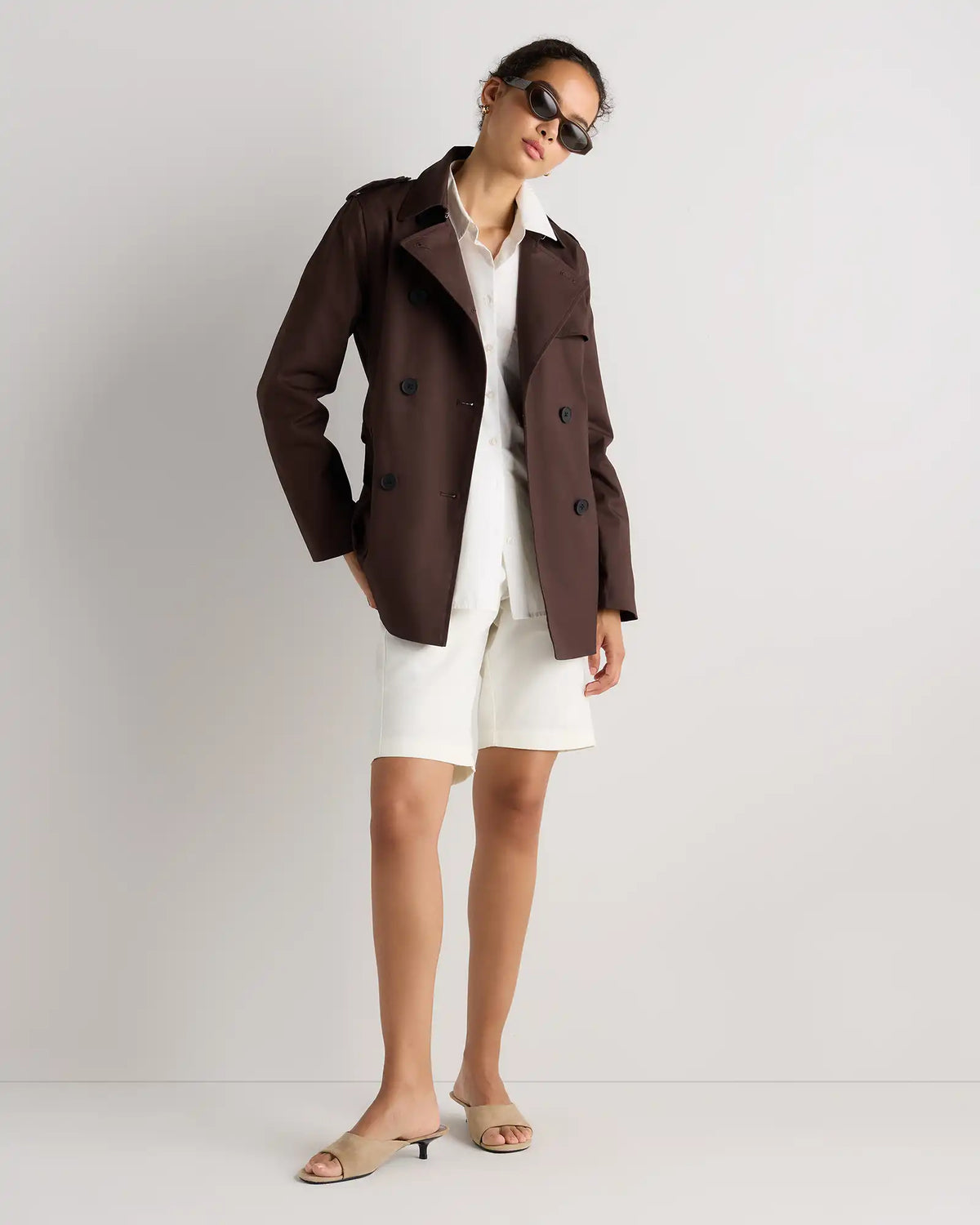 Comfort Stretch Short Trench Coat