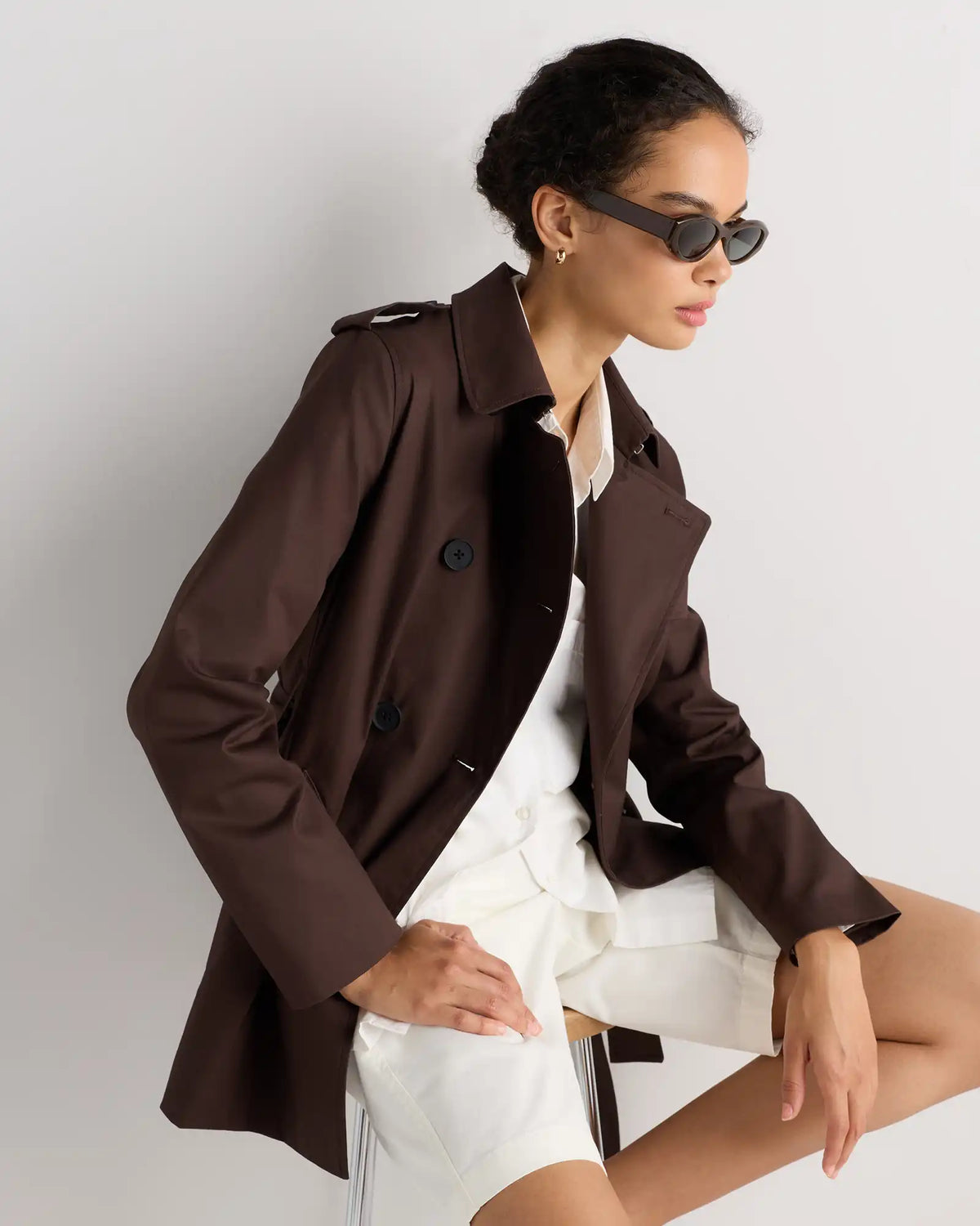 Comfort Stretch Short Trench Coat