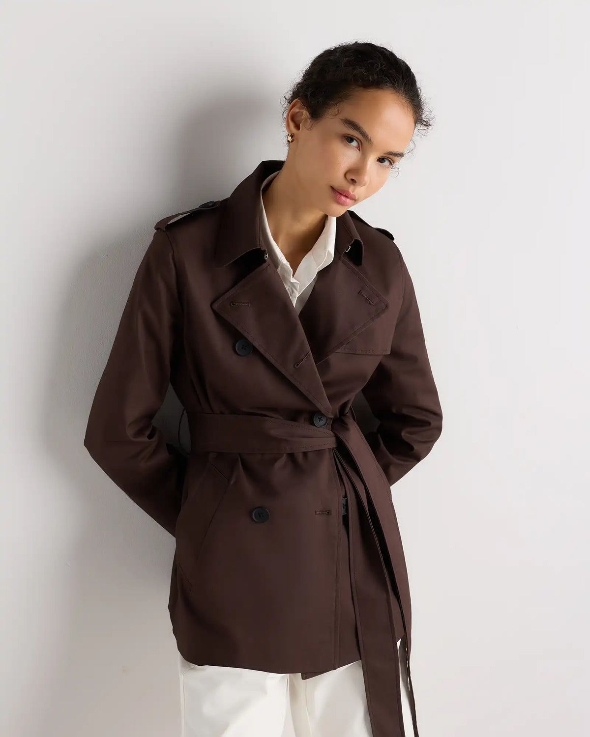 Comfort Stretch Short Trench Coat
