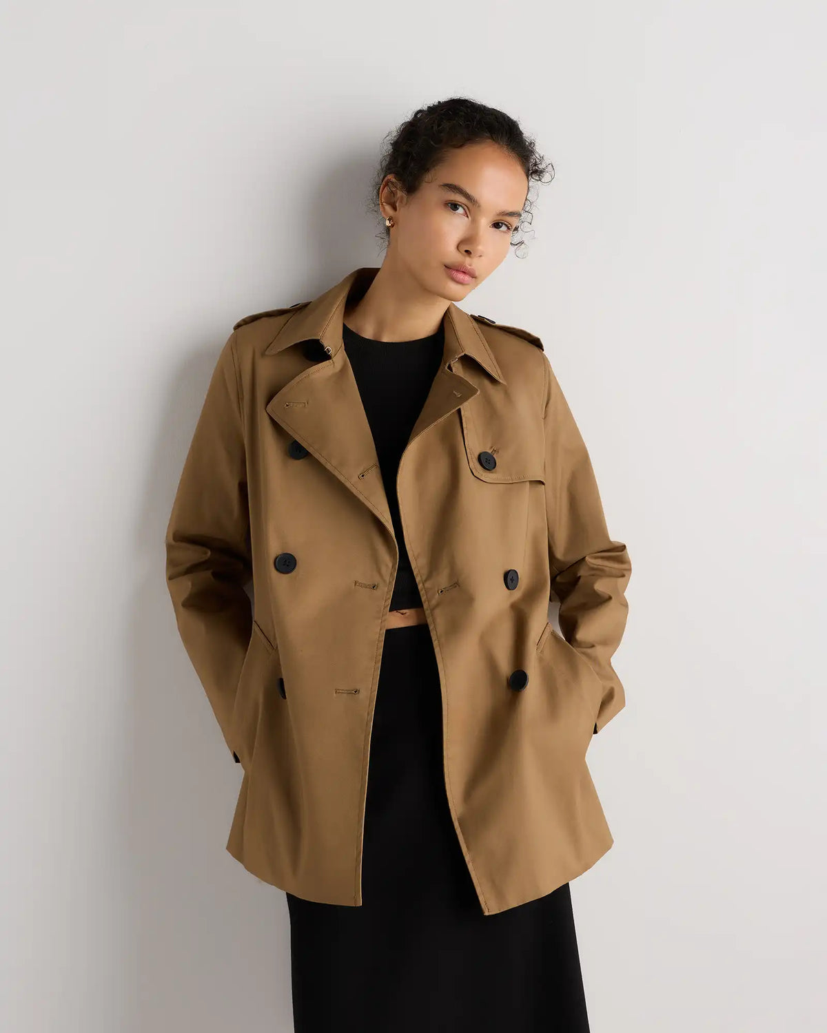 Comfort Stretch Short Trench Coat