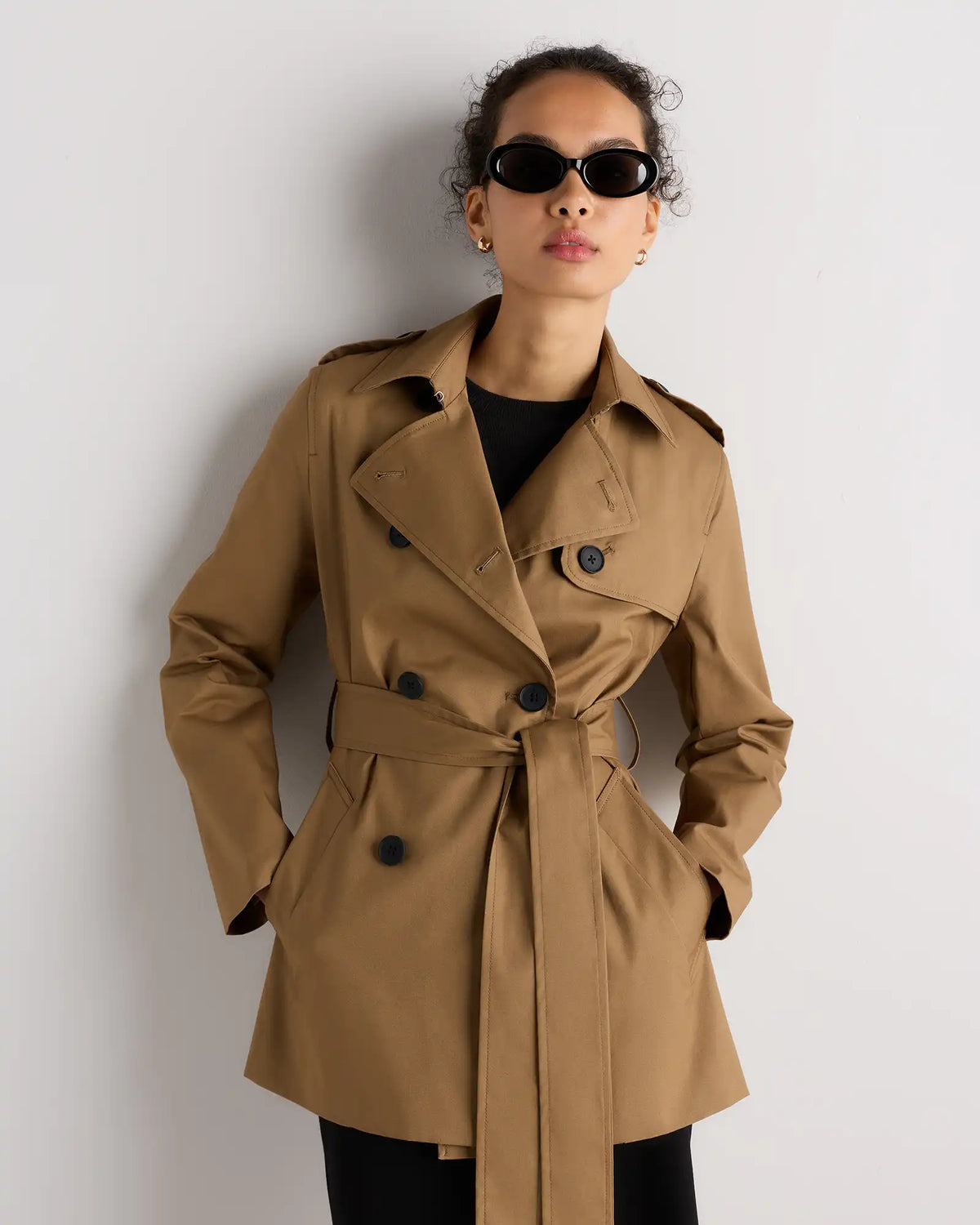 Comfort Stretch Short Trench Coat