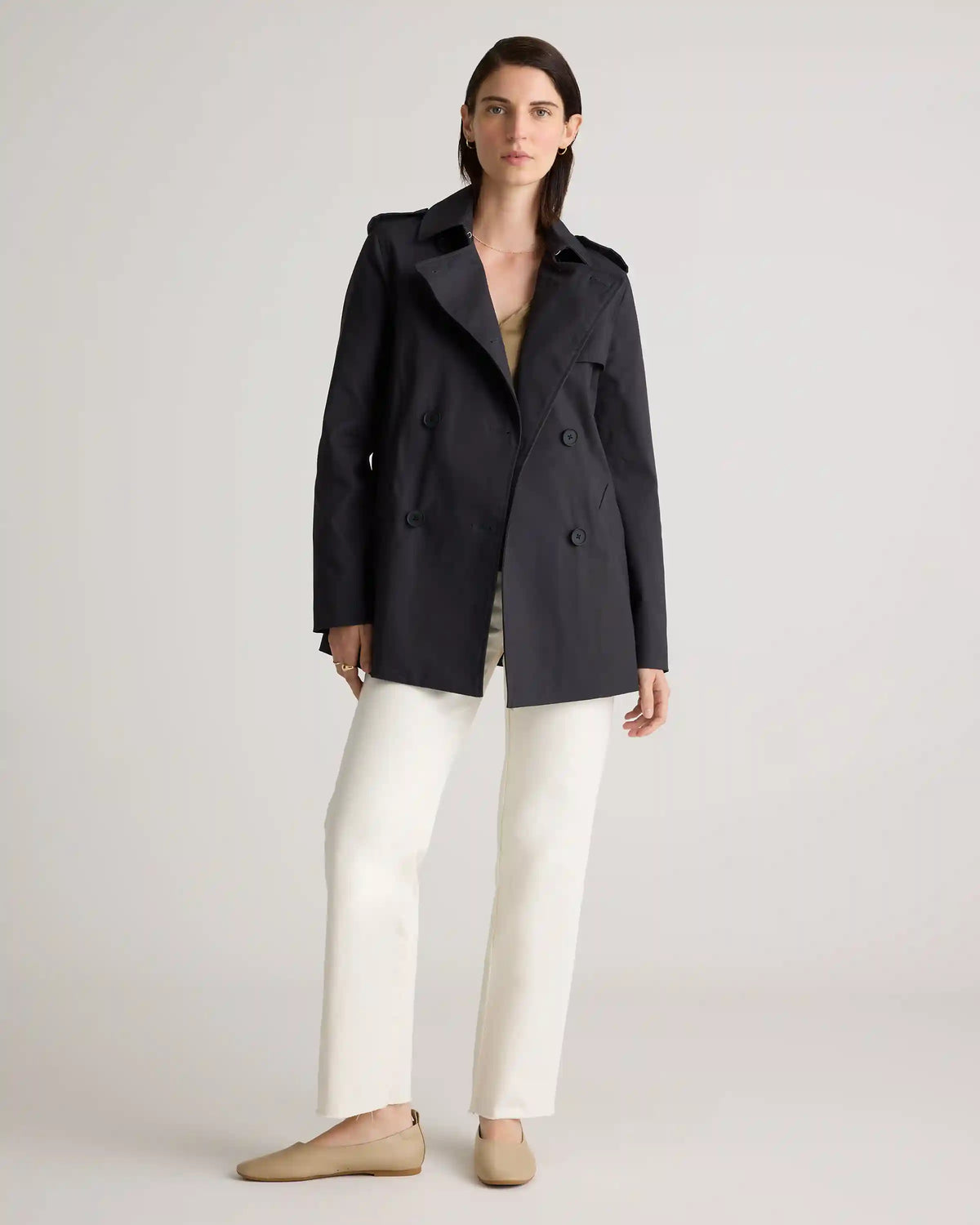 Comfort Stretch Short Trench Coat