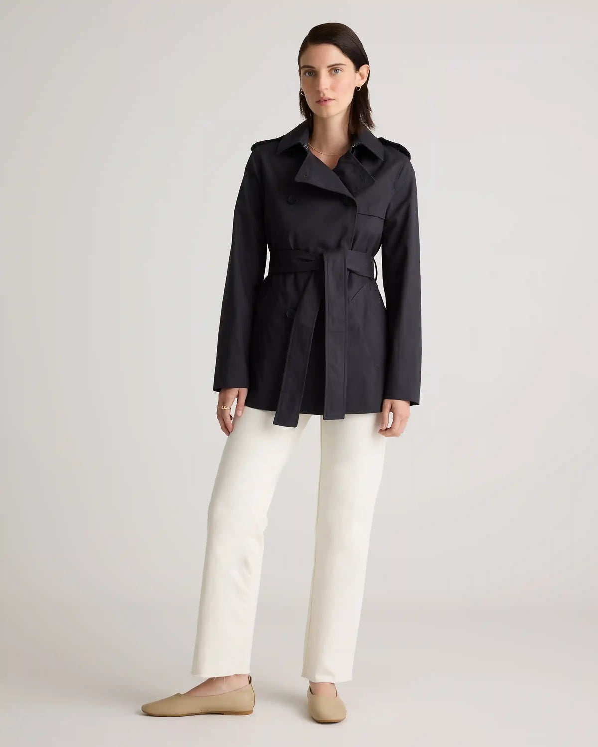 Comfort Stretch Short Trench Coat