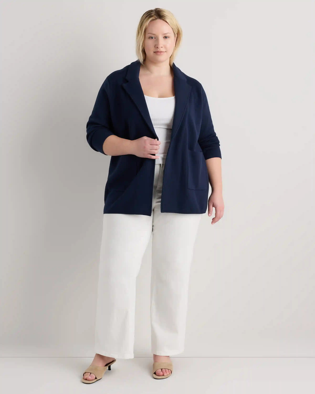 100% Organic Cotton Knit Blazer