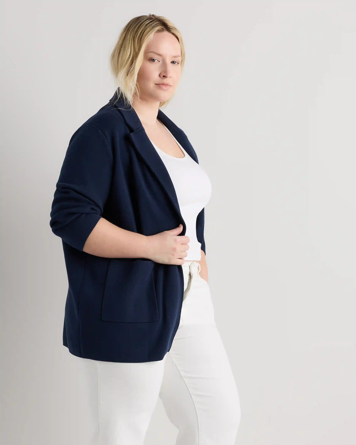 100% Organic Cotton Knit Blazer