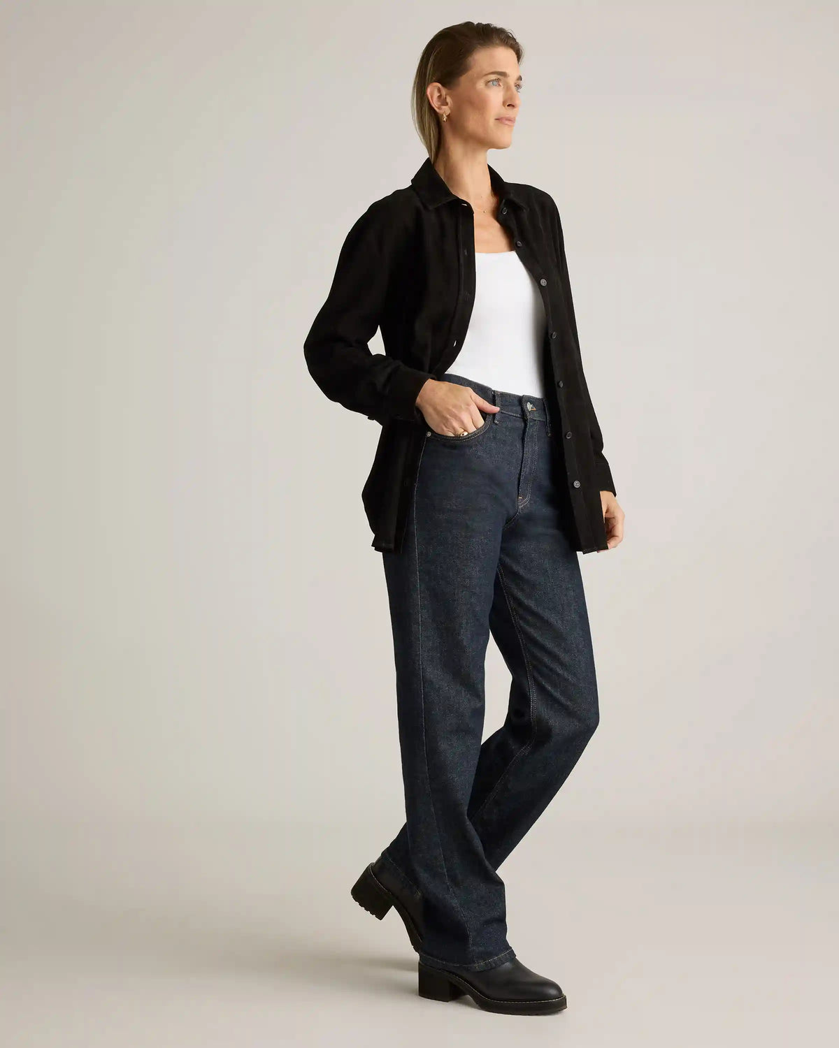 100% Suede Overshirt