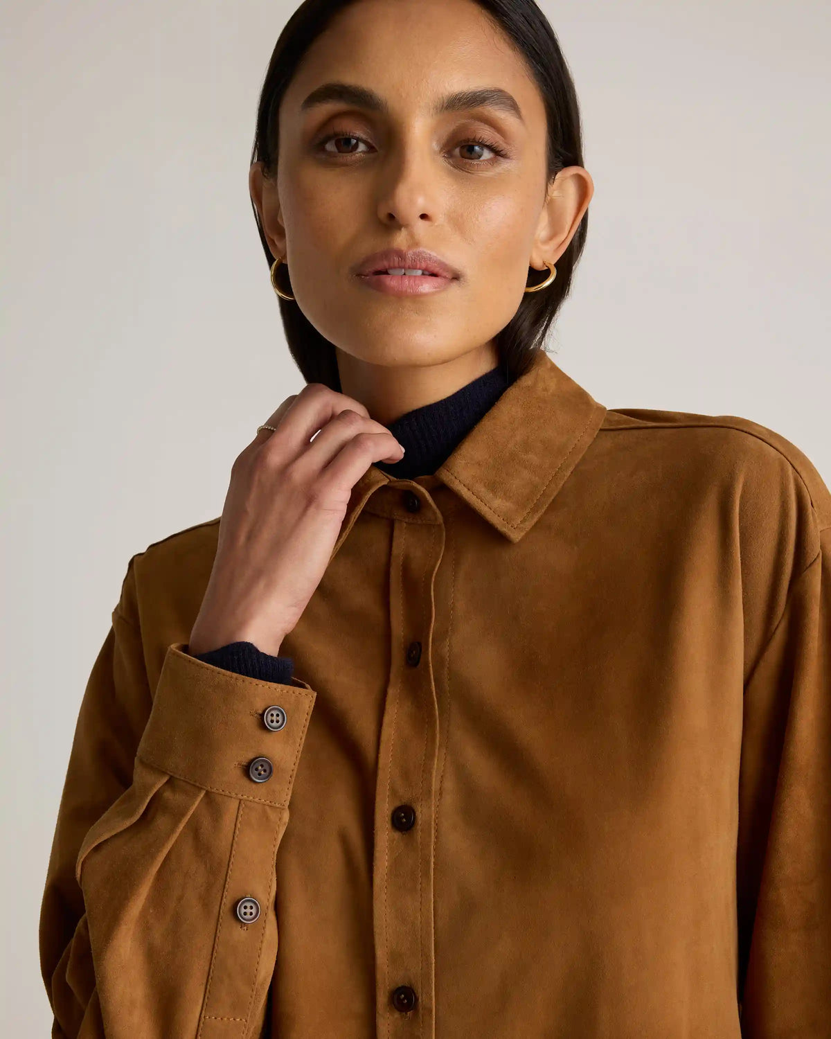 100% Suede Overshirt
