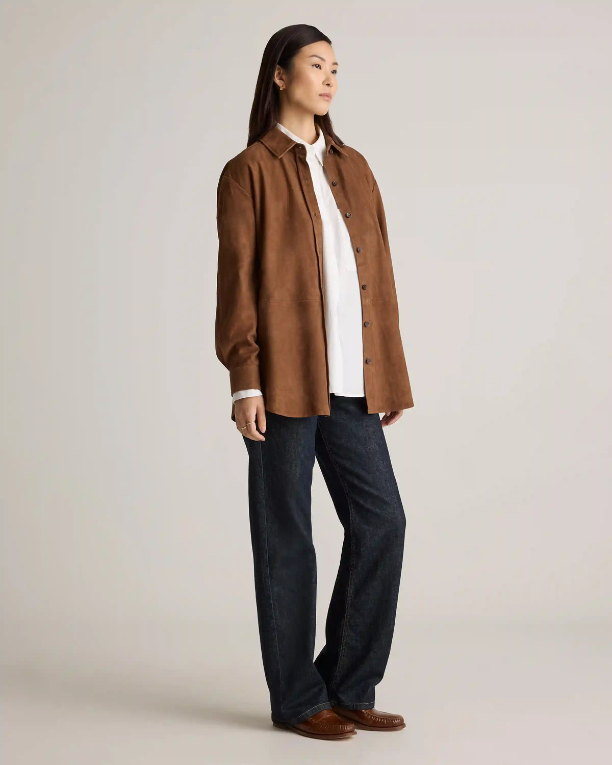 100% Suede Overshirt