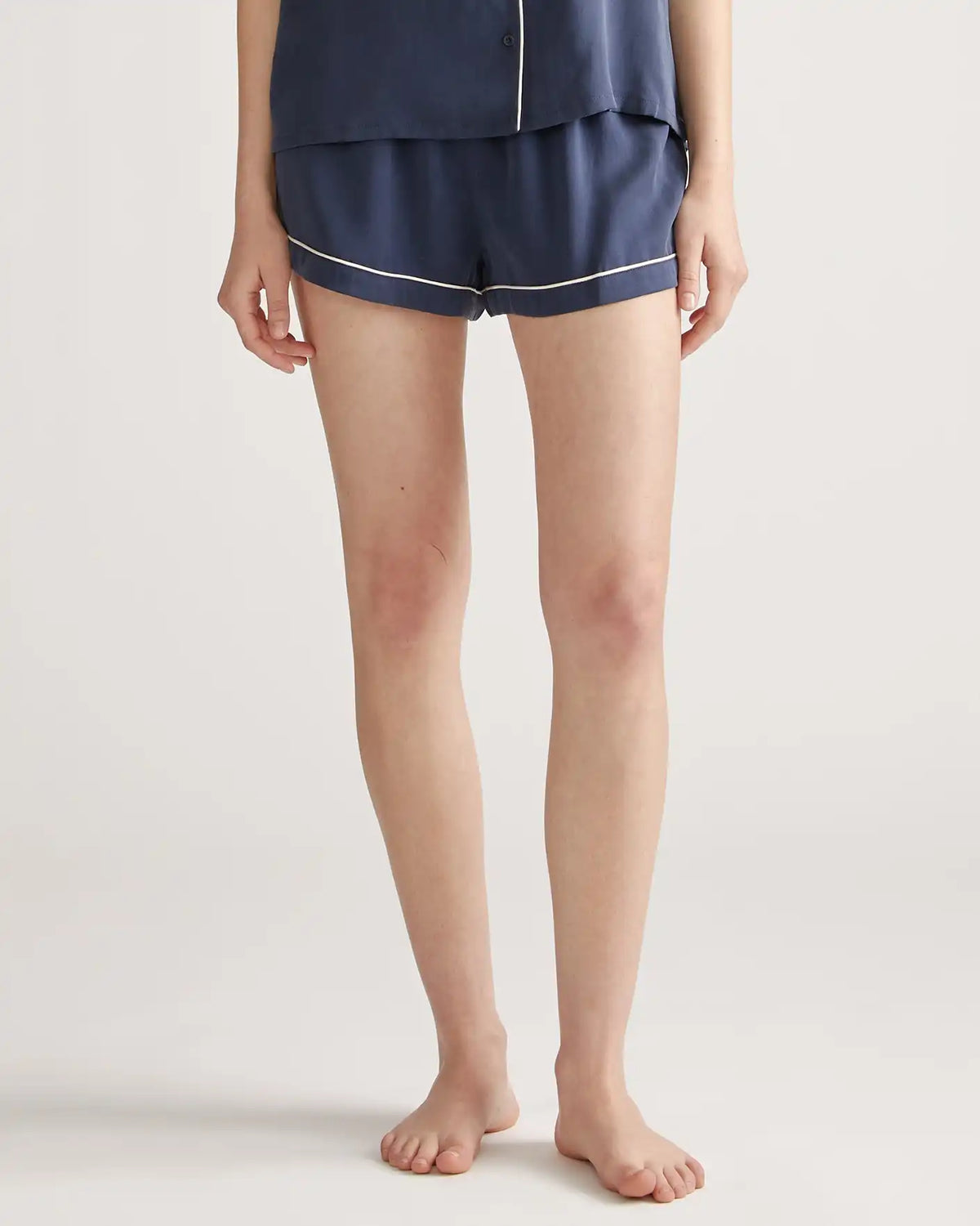 100% Washable Silk Pajama Short with Piping