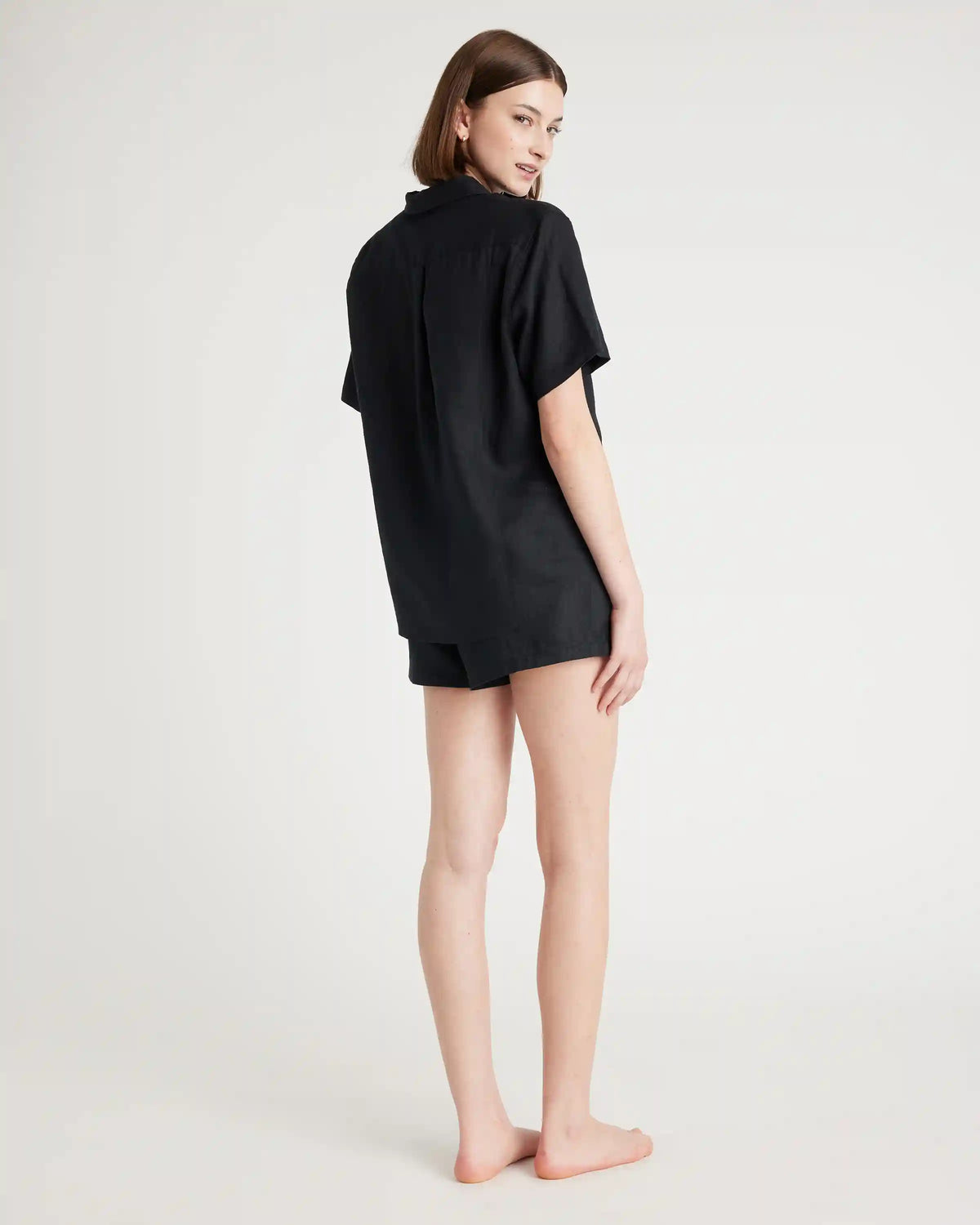 100% European Linen Shorts Pajama Set