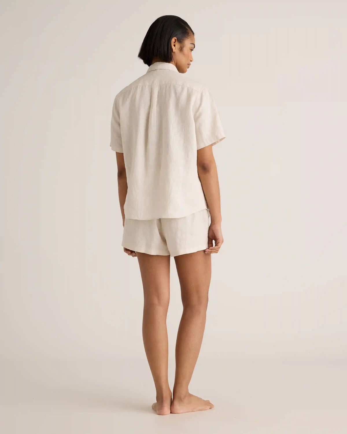 100% European Linen Shorts Pajama Set